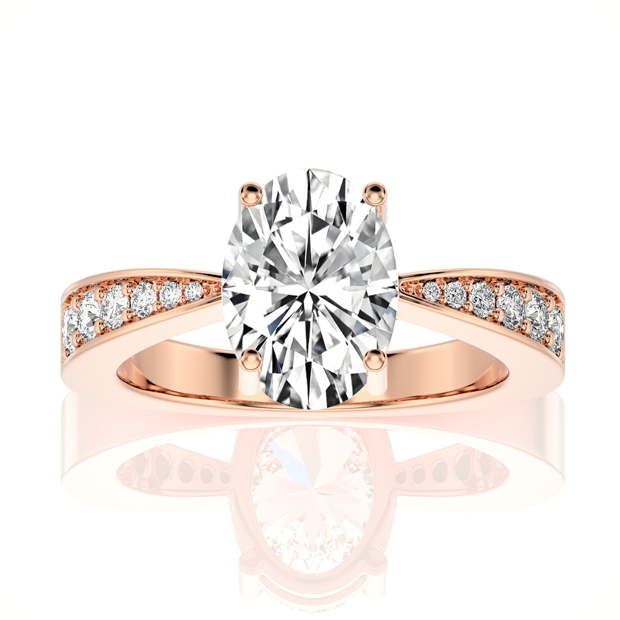 Soulful Splendor Pave Diamond Engagement Ring