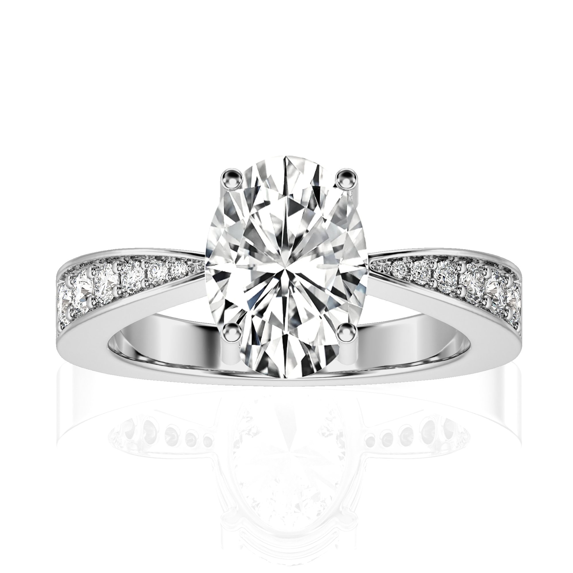 Soulful Splendor Pave Diamond Engagement Ring