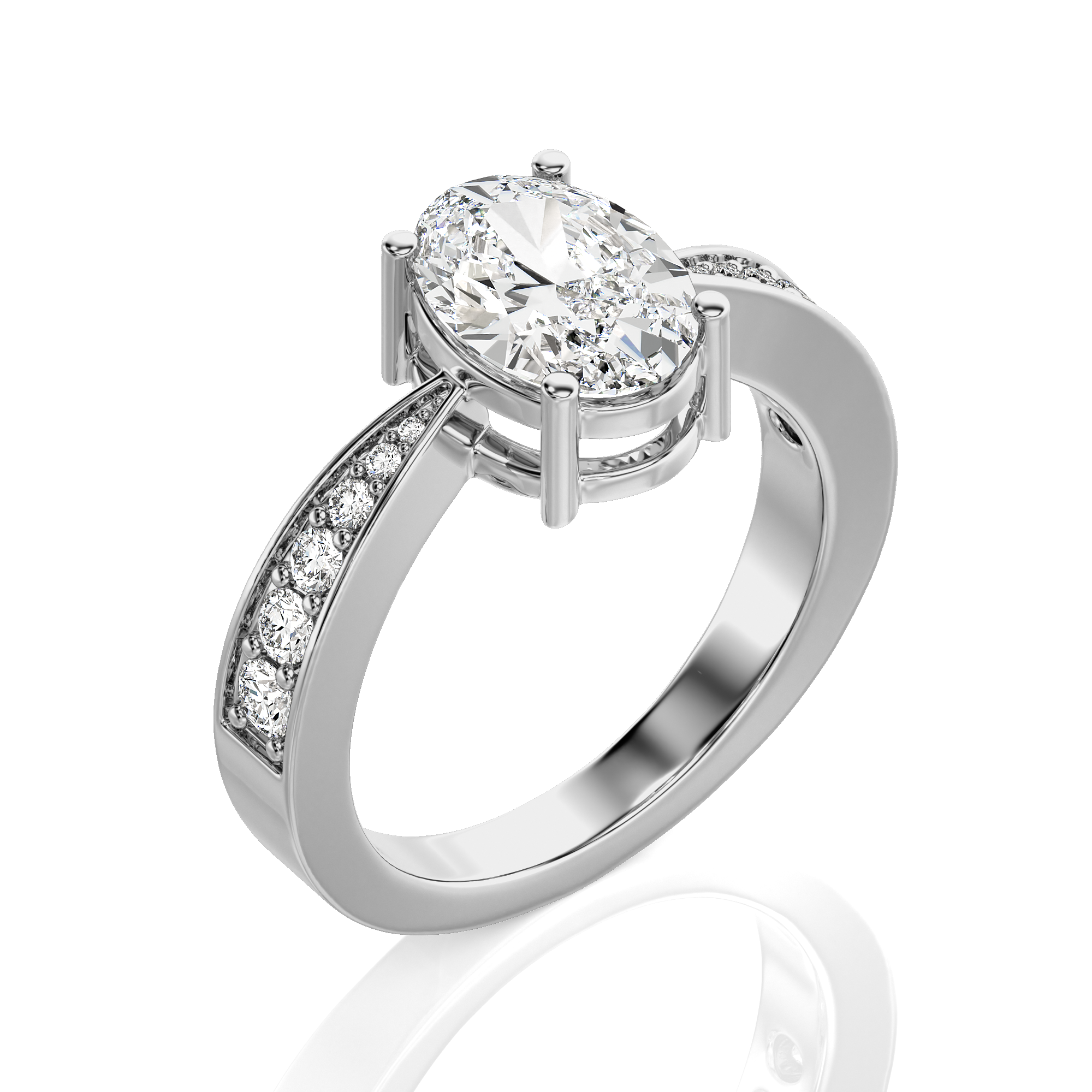 Soulful Splendor Pave Diamond Engagement Ring