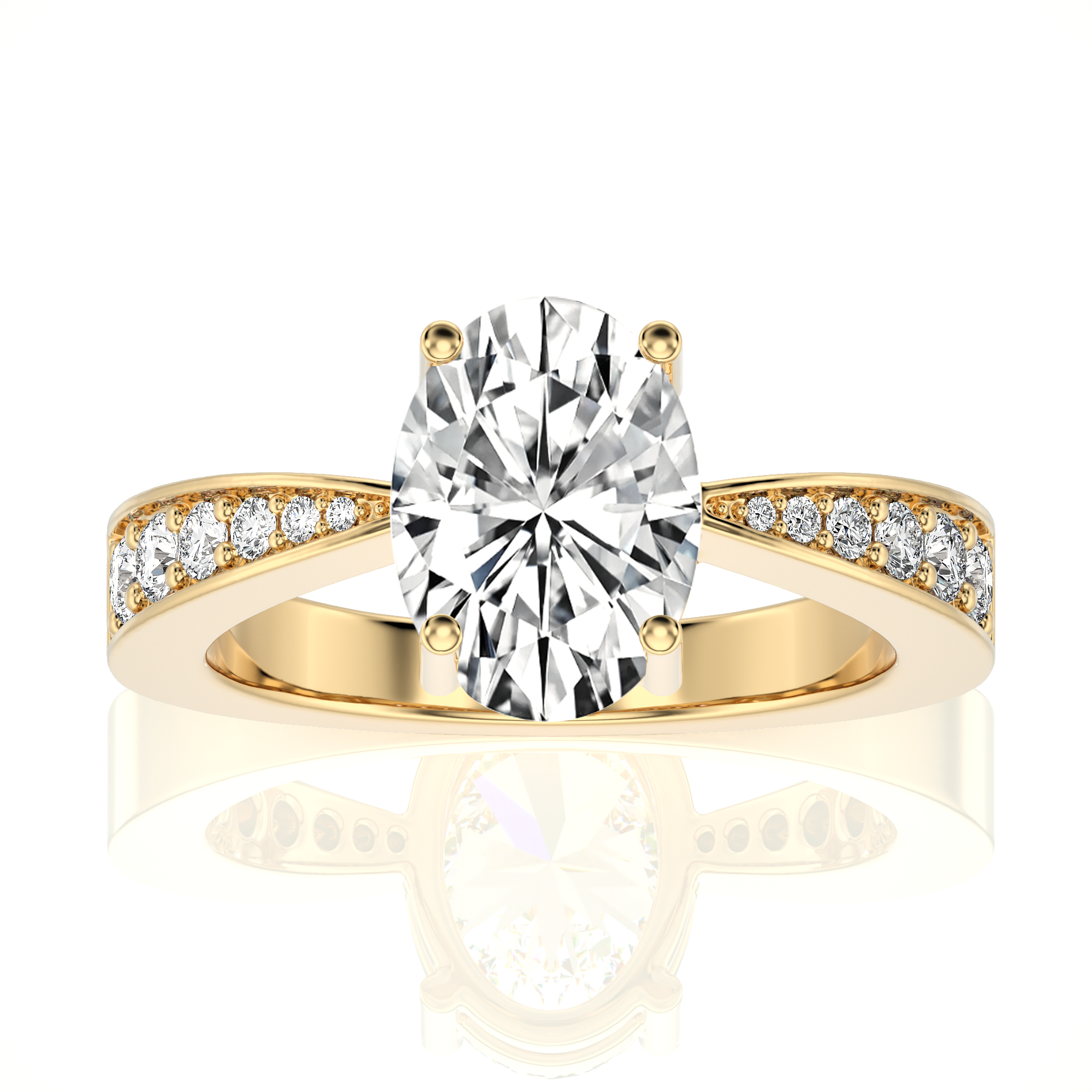 Soulful Splendor Pave Diamond Engagement Ring