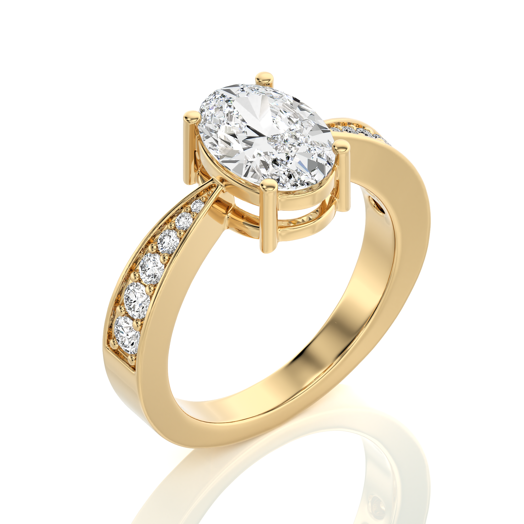 Soulful Splendor Pave Diamond Engagement Ring