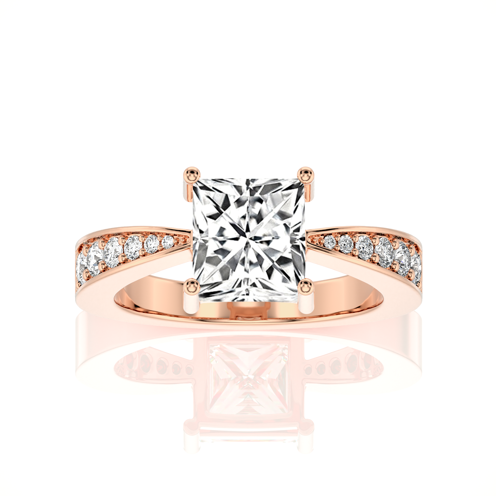 Soulful Splendor Pave Diamond Engagement Ring