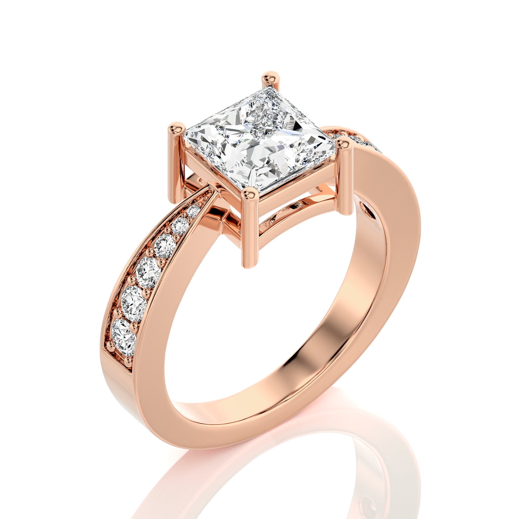 Soulful Splendor Pave Diamond Engagement Ring