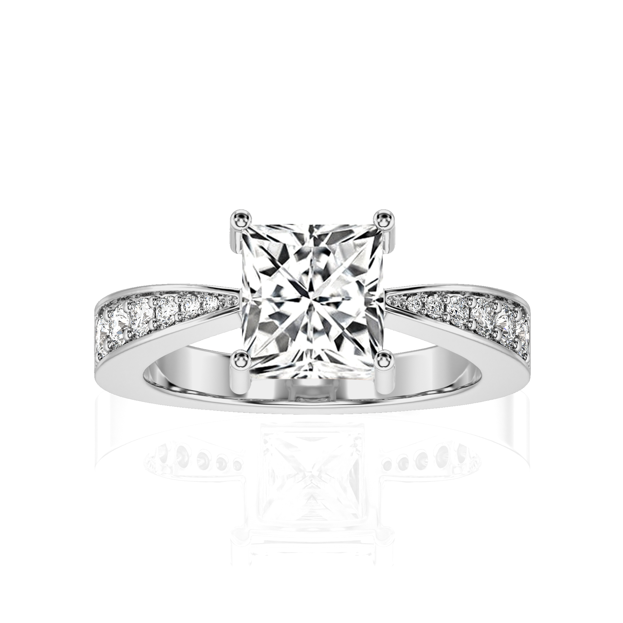 Soulful Splendor Pave Diamond Engagement Ring