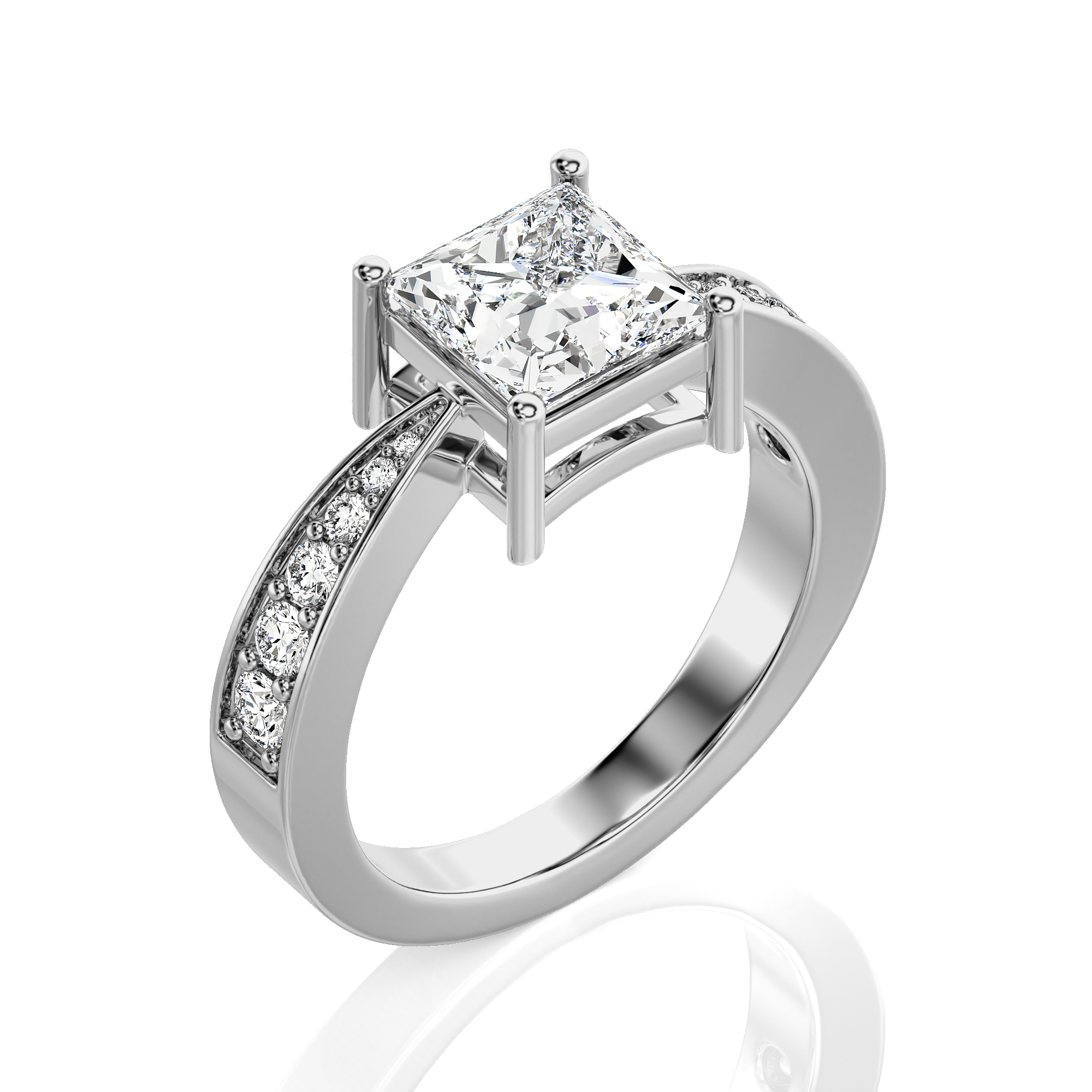 Soulful Splendor Pave Diamond Engagement Ring
