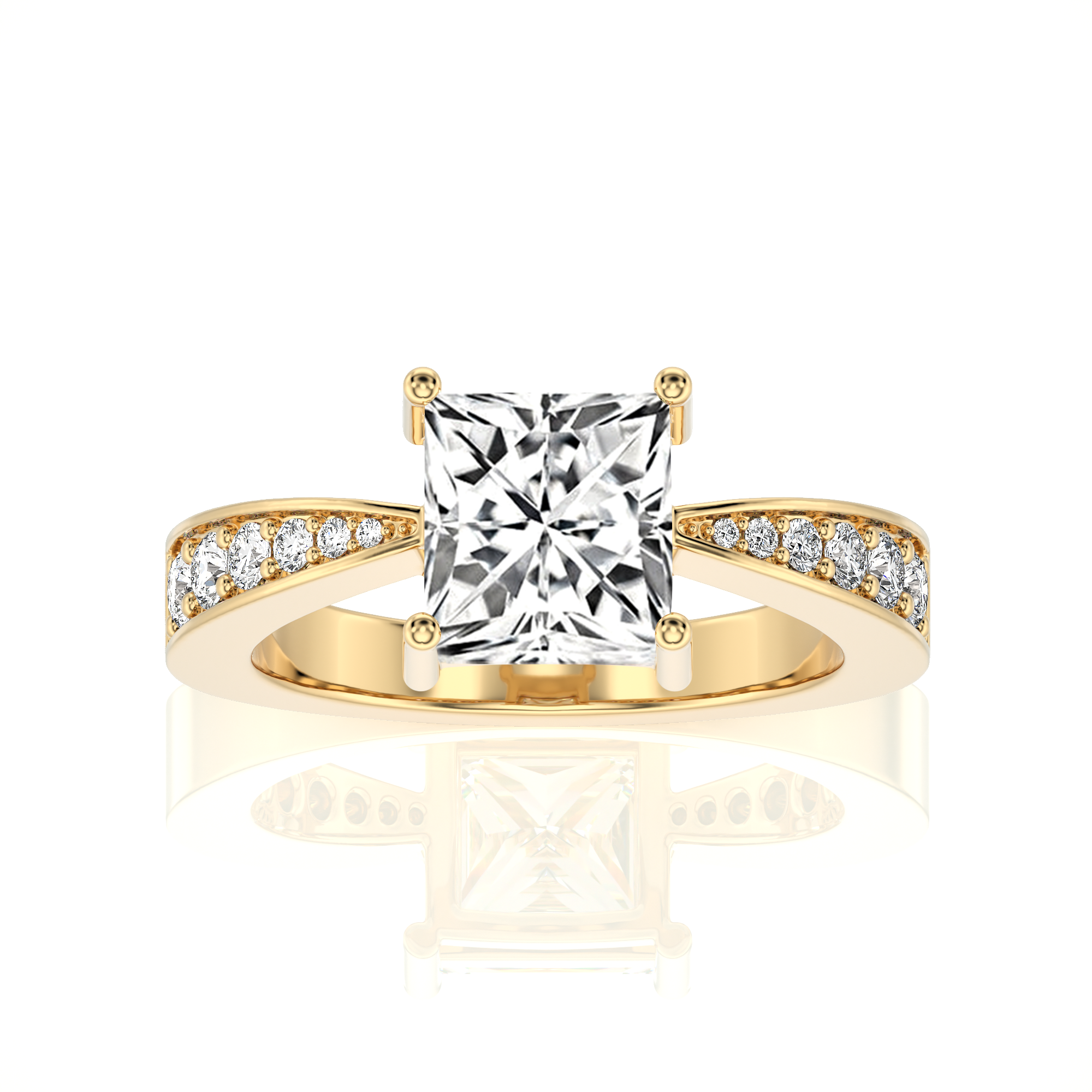 Soulful Splendor Pave Diamond Engagement Ring