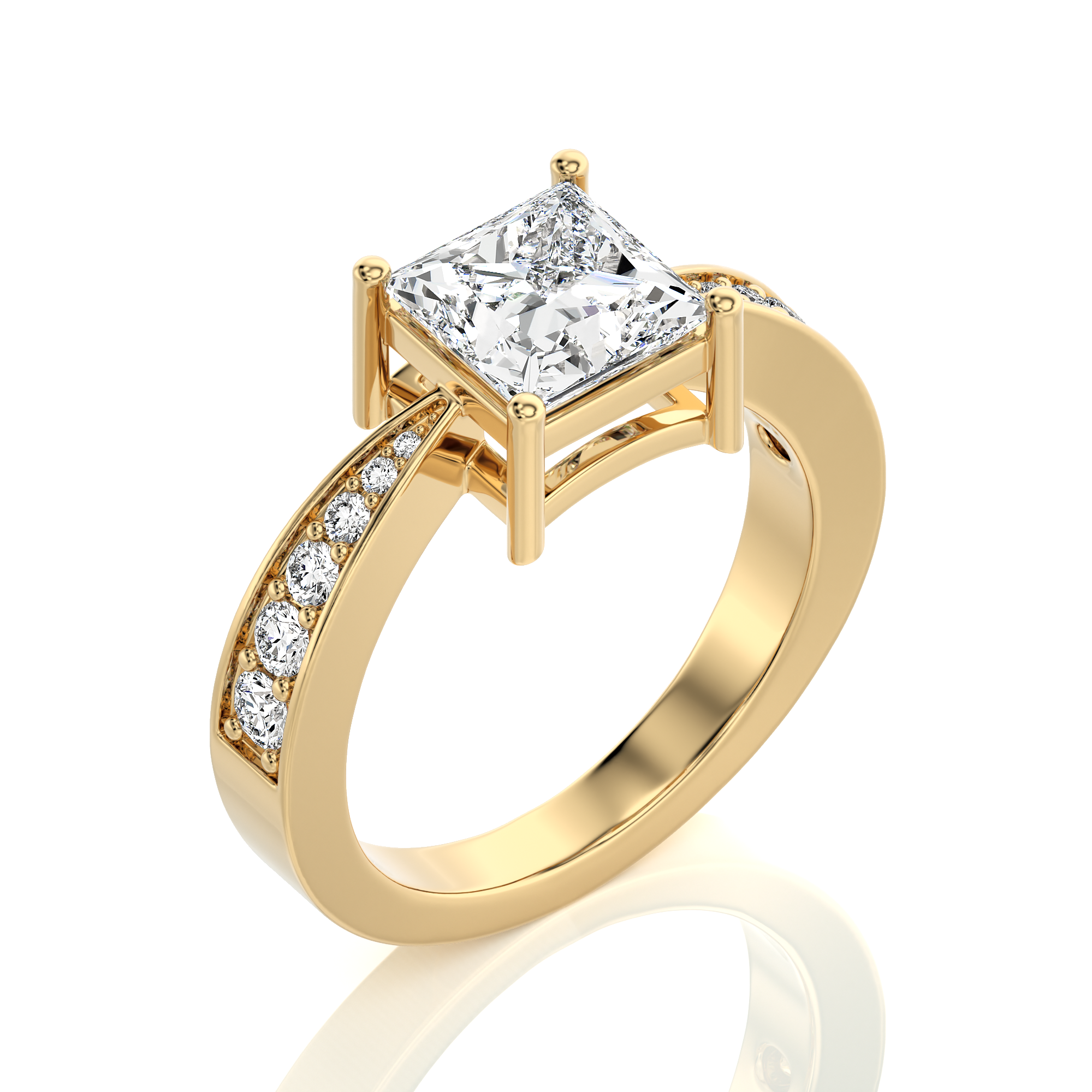 Soulful Splendor Pave Diamond Engagement Ring
