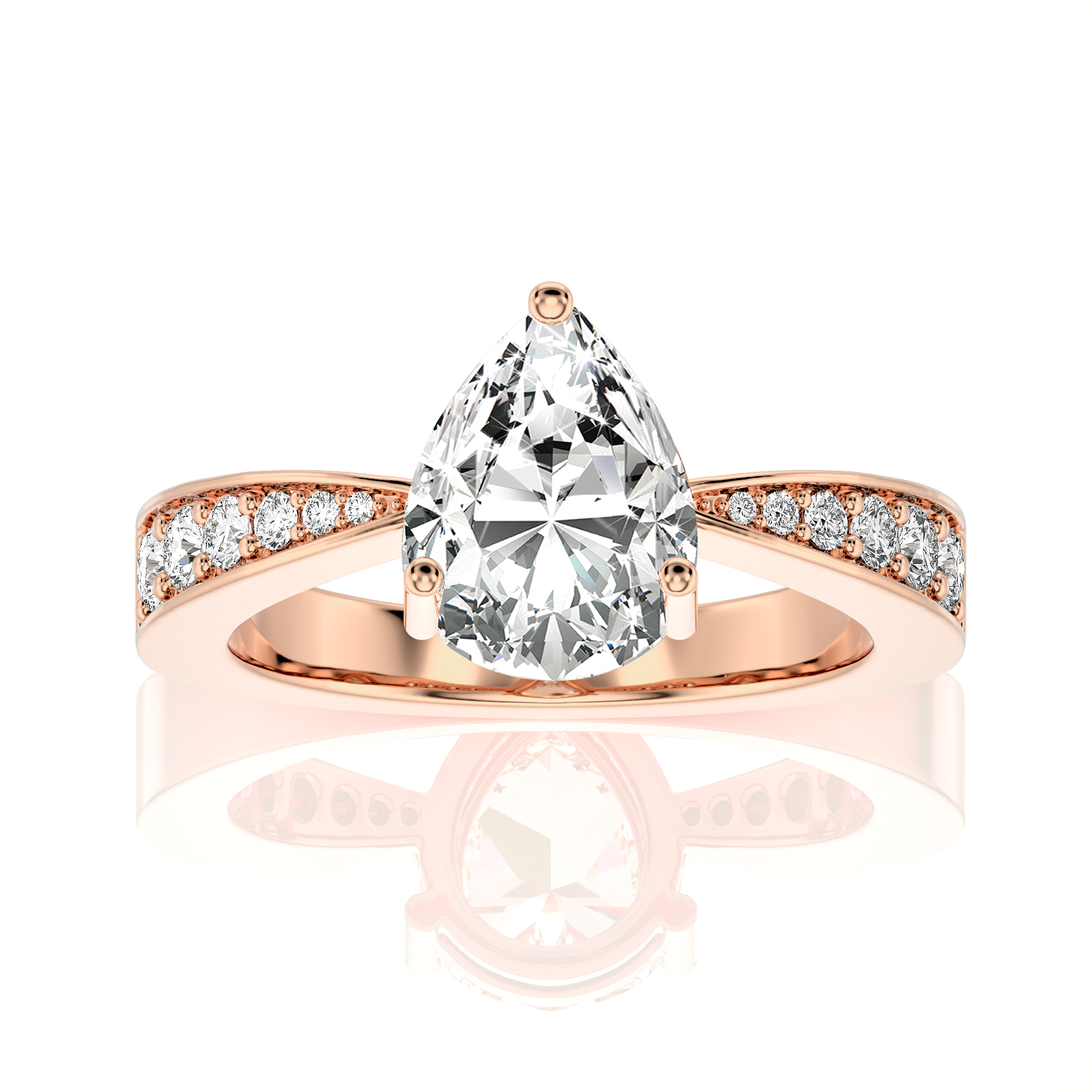 Soulful Splendor Pave Diamond Engagement Ring
