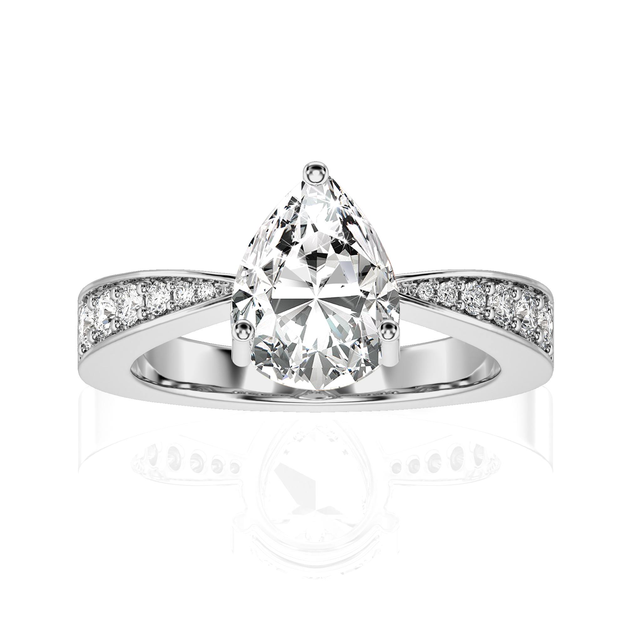 Soulful Splendor Pave Diamond Engagement Ring