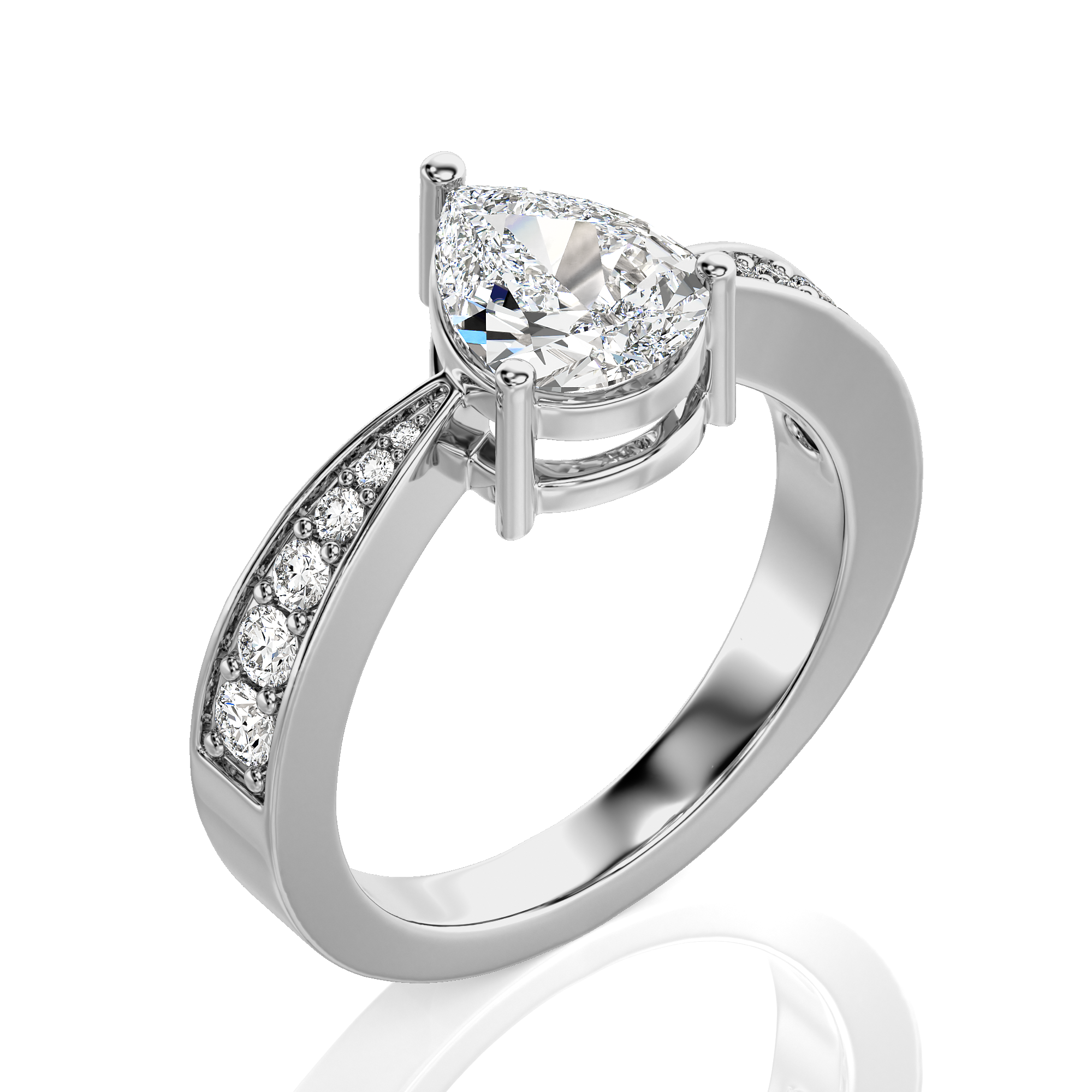 Soulful Splendor Pave Diamond Engagement Ring