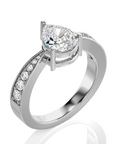 Soulful Splendor Pave Diamond Engagement Ring