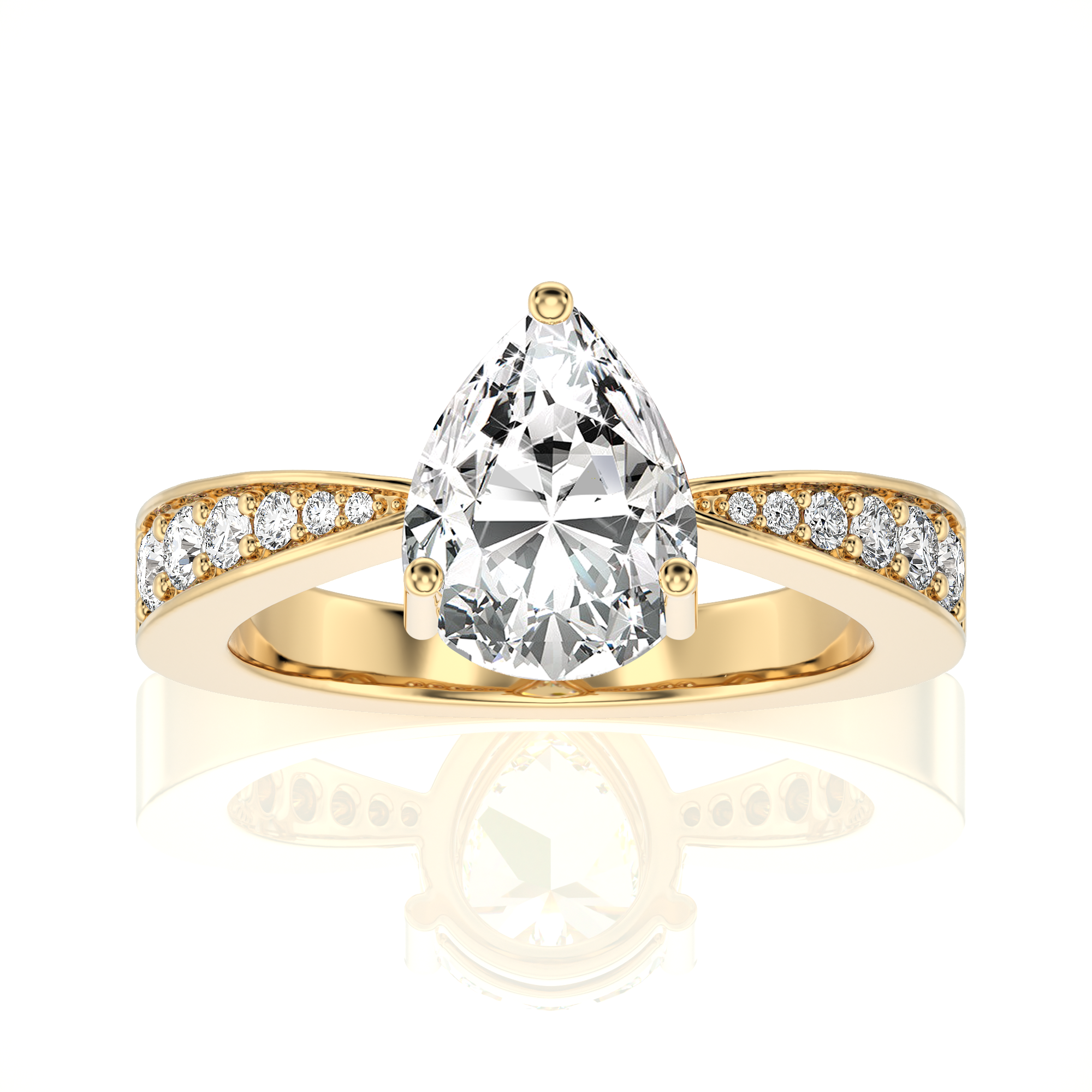 Soulful Splendor Pave Diamond Engagement Ring