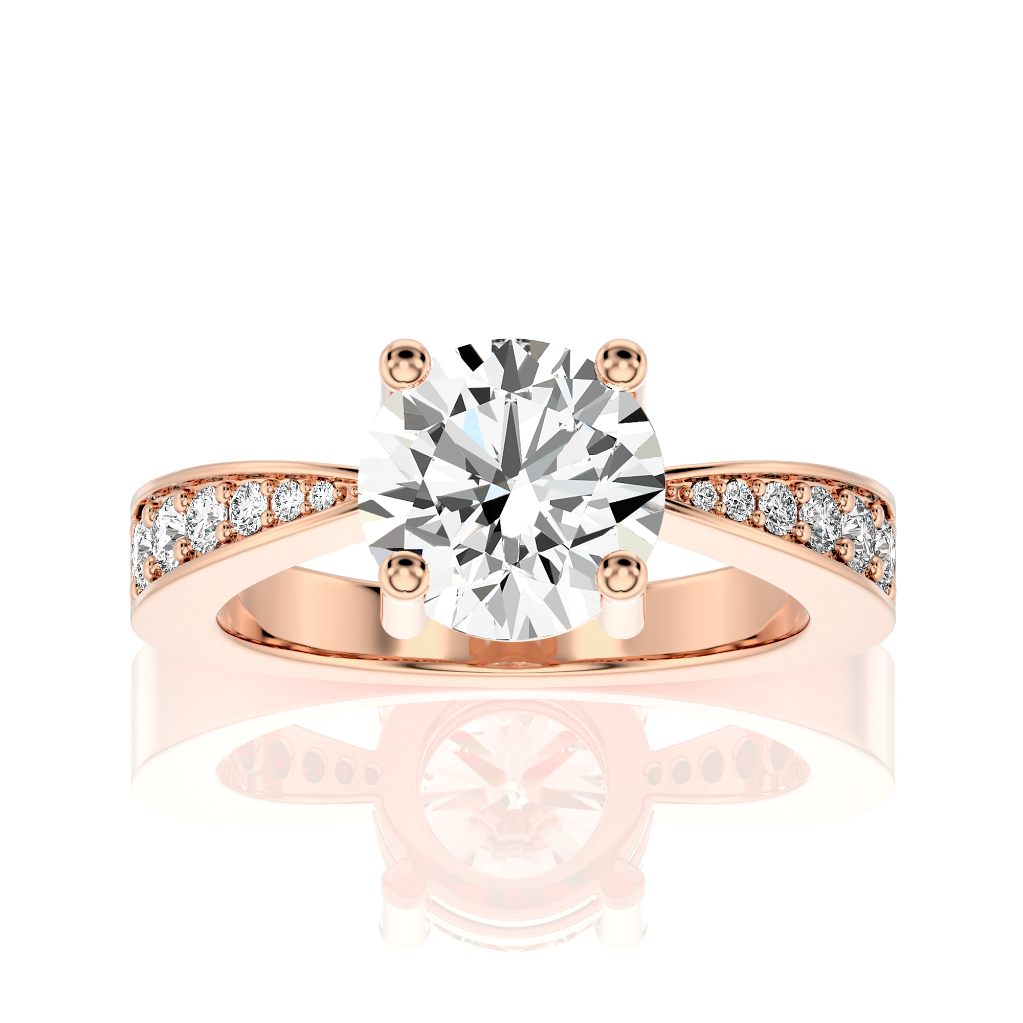 Soulful Splendor Pave Diamond Engagement Ring