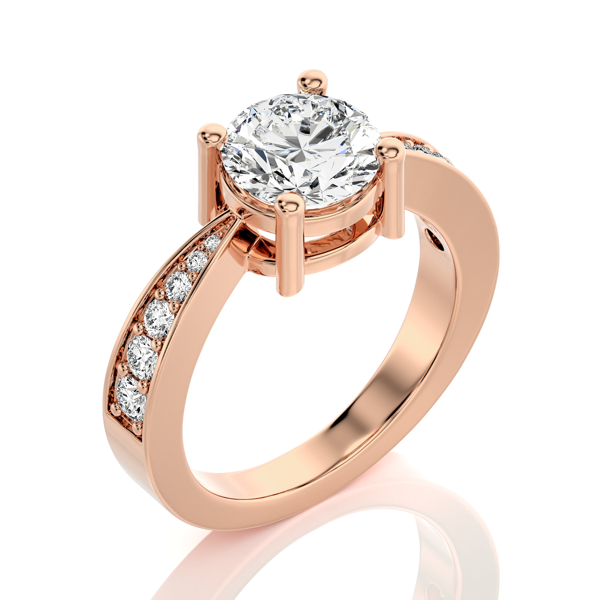 Soulful Splendor Pave Diamond Engagement Ring
