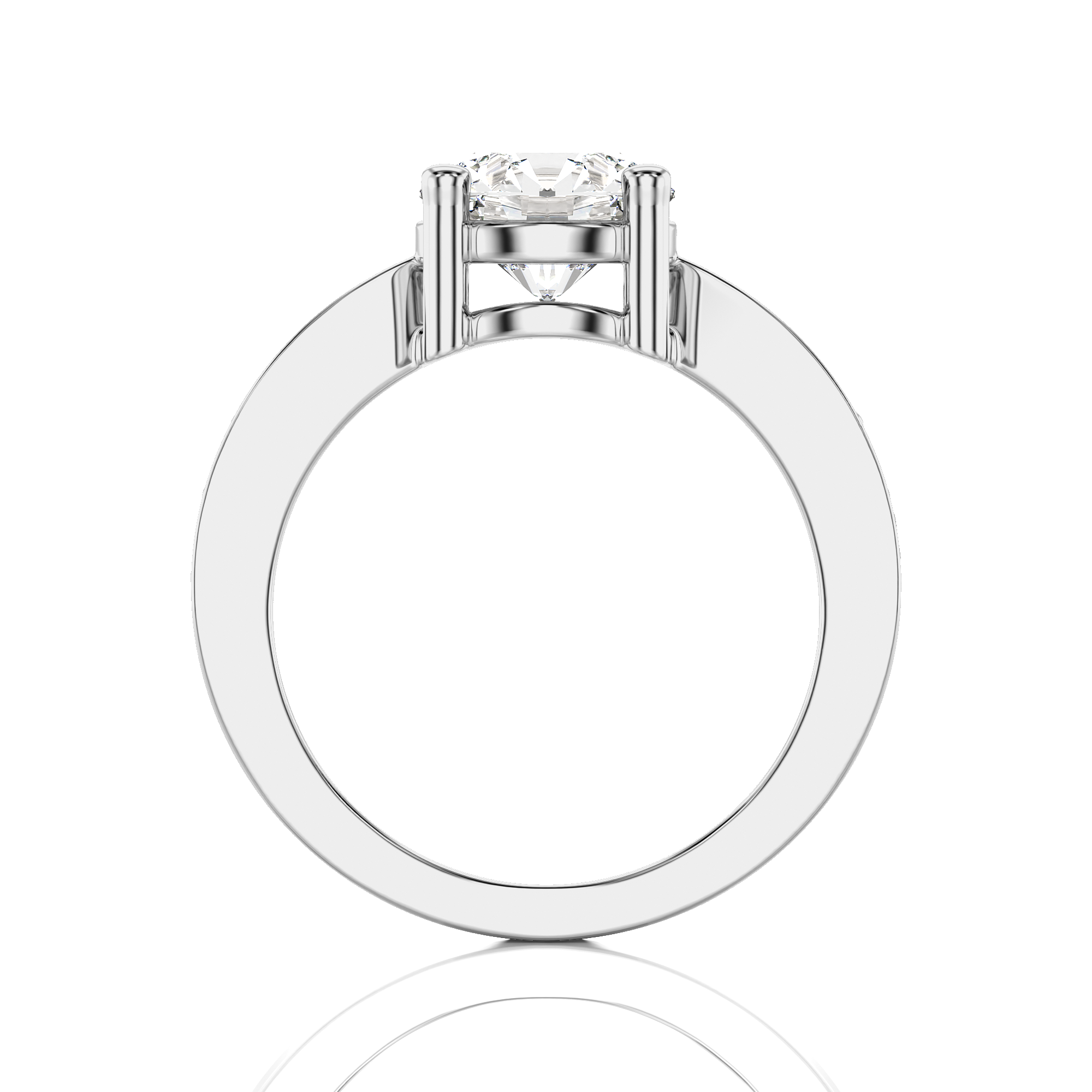 Soulful Splendor Pave Diamond Engagement Ring