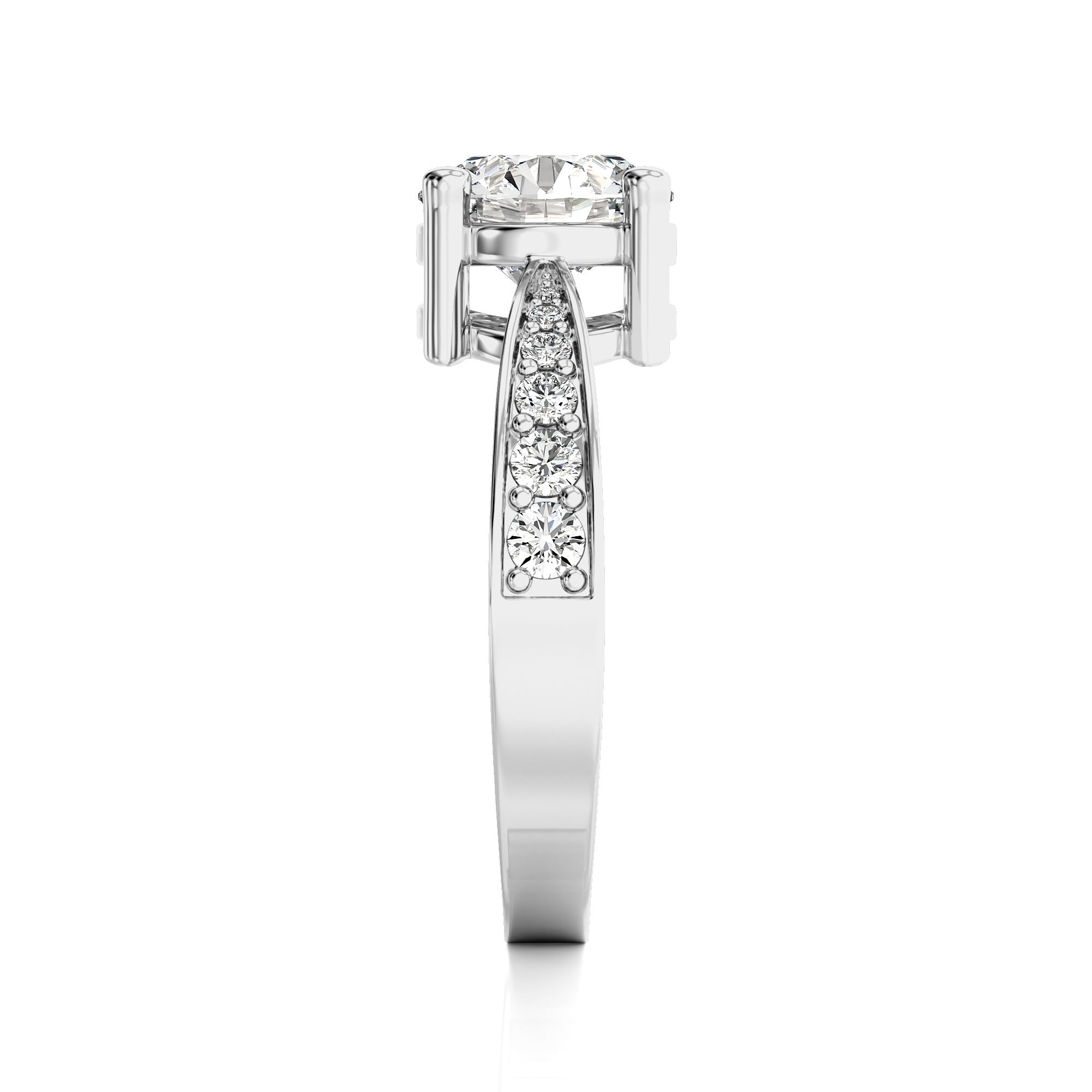 Soulful Splendor Pave Diamond Engagement Ring