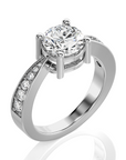 Soulful Splendor Pave Diamond Engagement Ring
