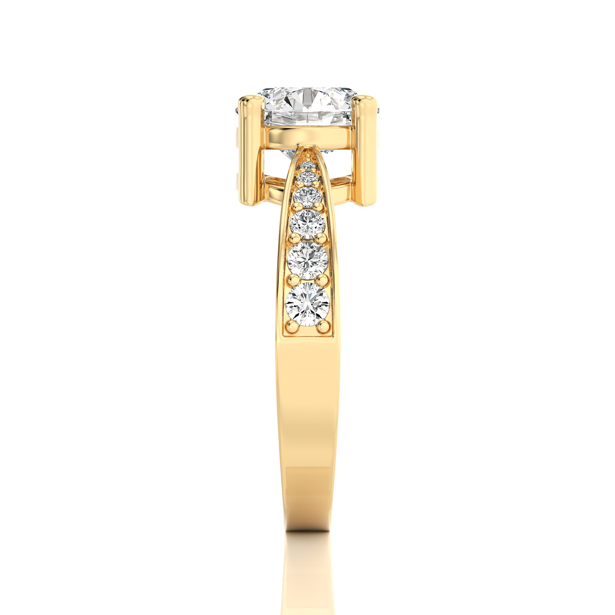 Soulful Splendor Pave Diamond Engagement Ring