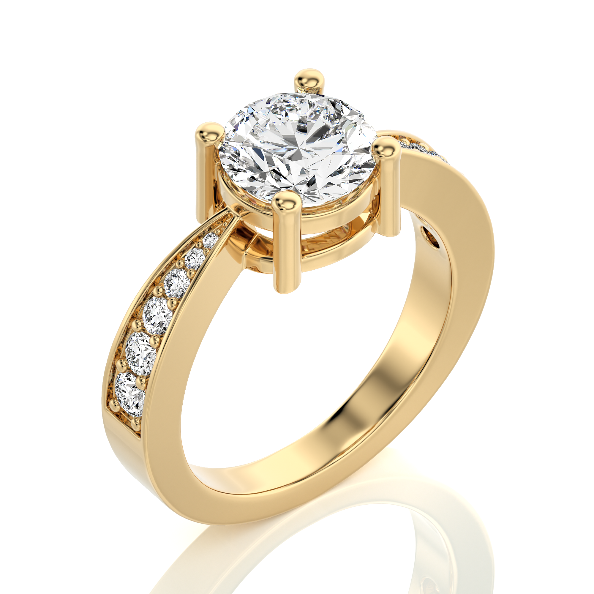 Soulful Splendor Pave Diamond Engagement Ring
