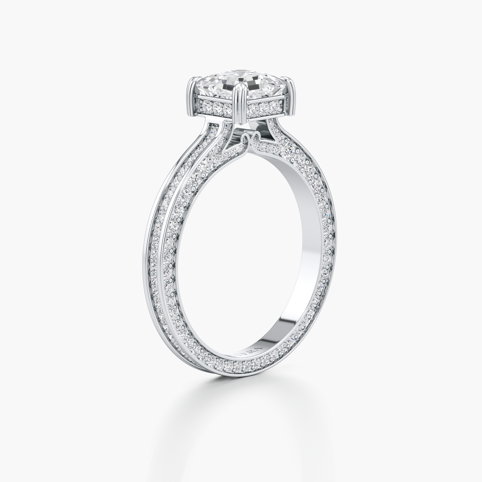 Regal Crown Engagement Ring