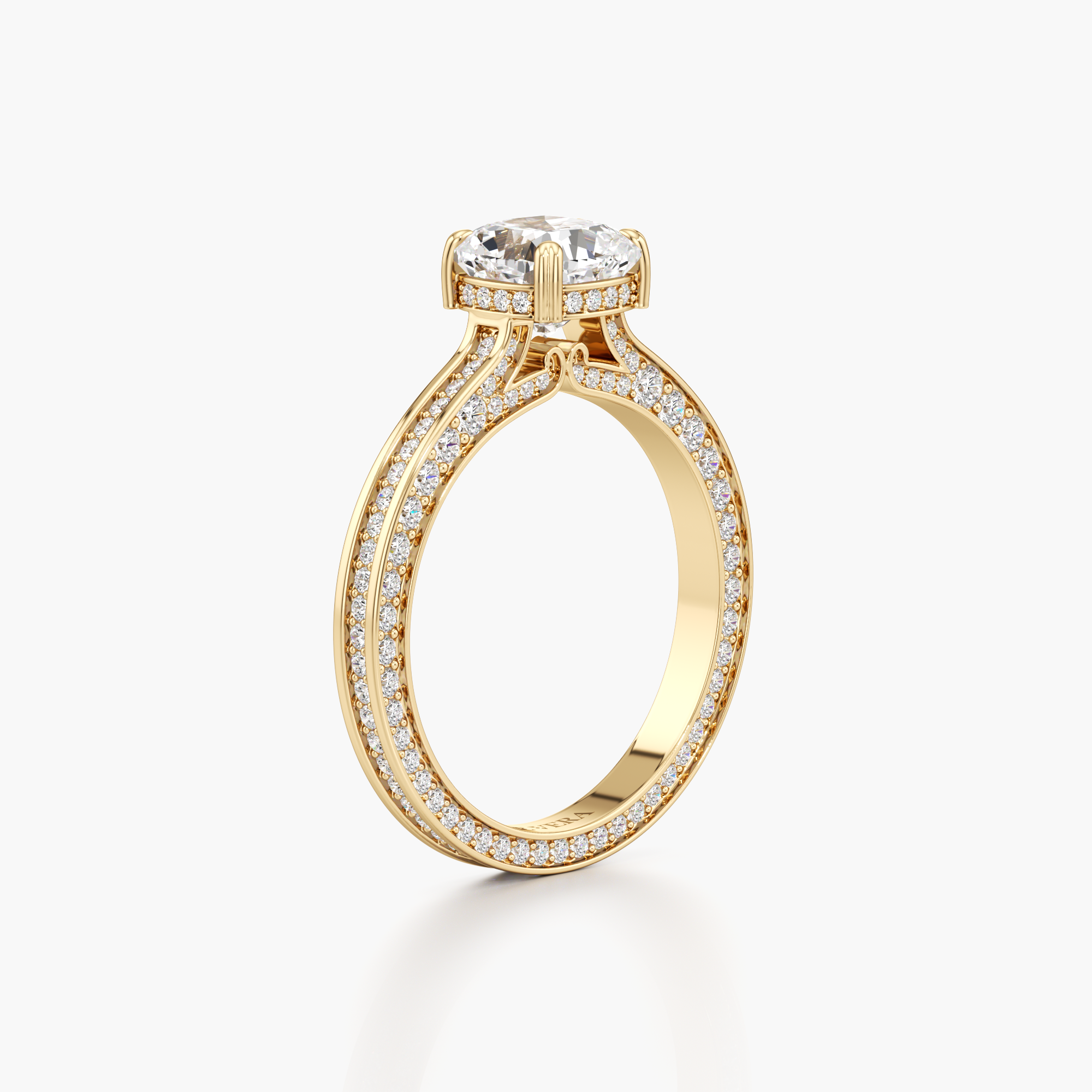 Regal Crown Engagement Ring