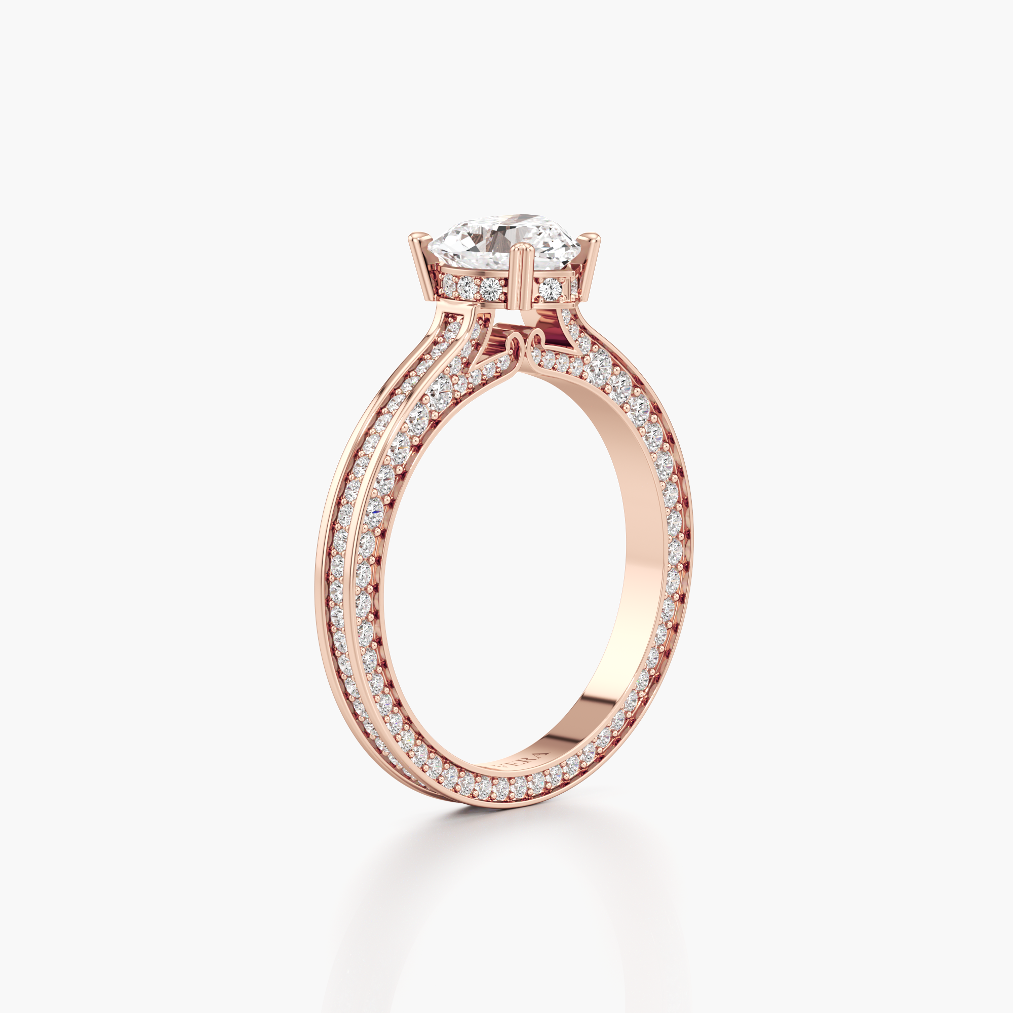 Regal Crown Engagement Ring