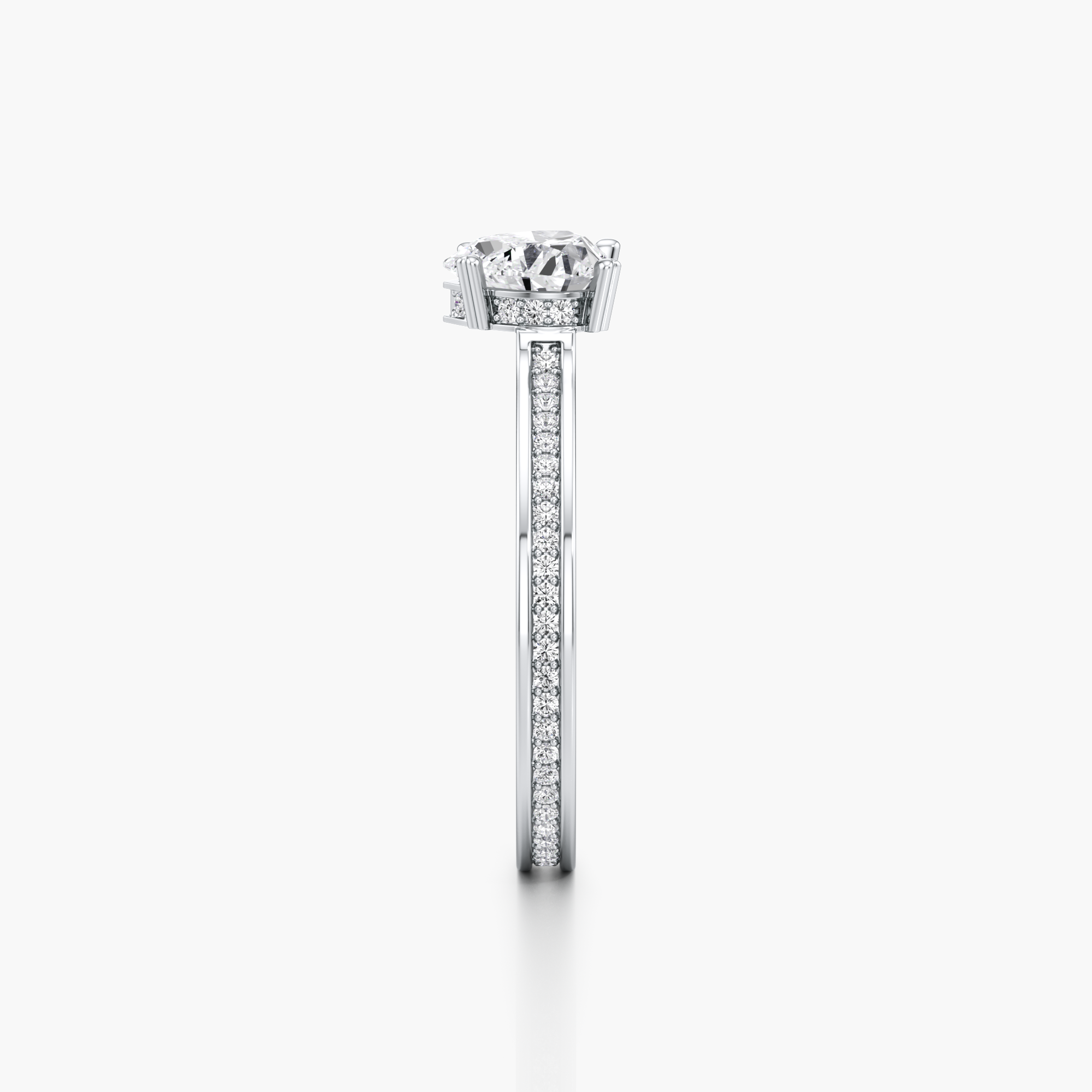 Regal Crown Engagement Ring