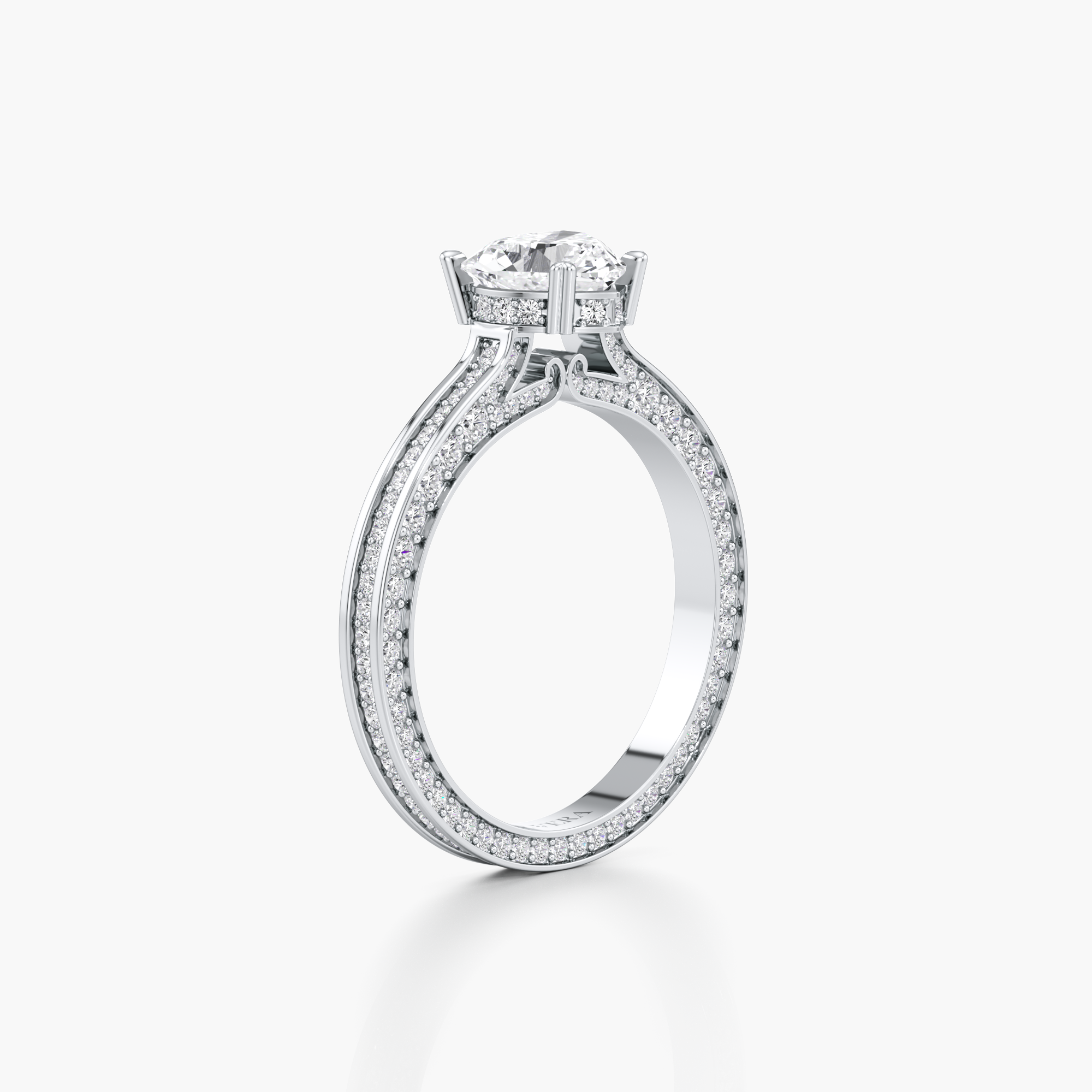 Regal Crown Engagement Ring