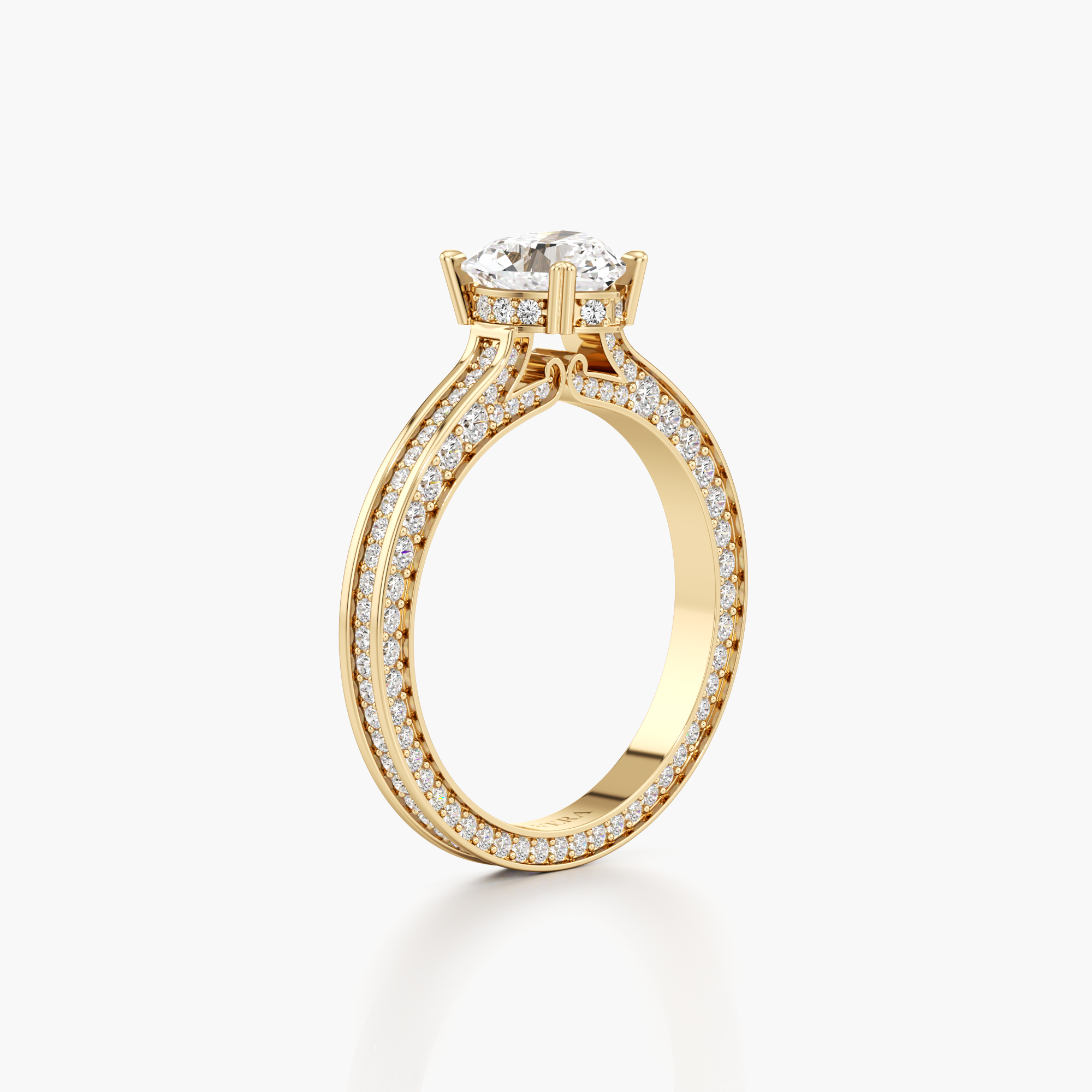 Regal Crown Engagement Ring