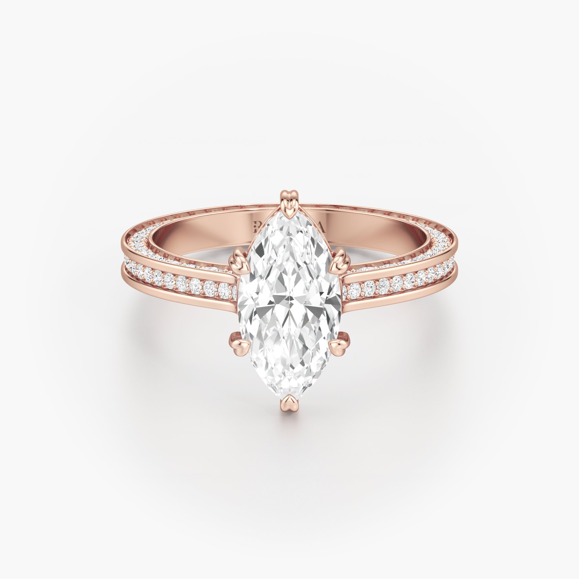 Regal Crown Engagement Ring