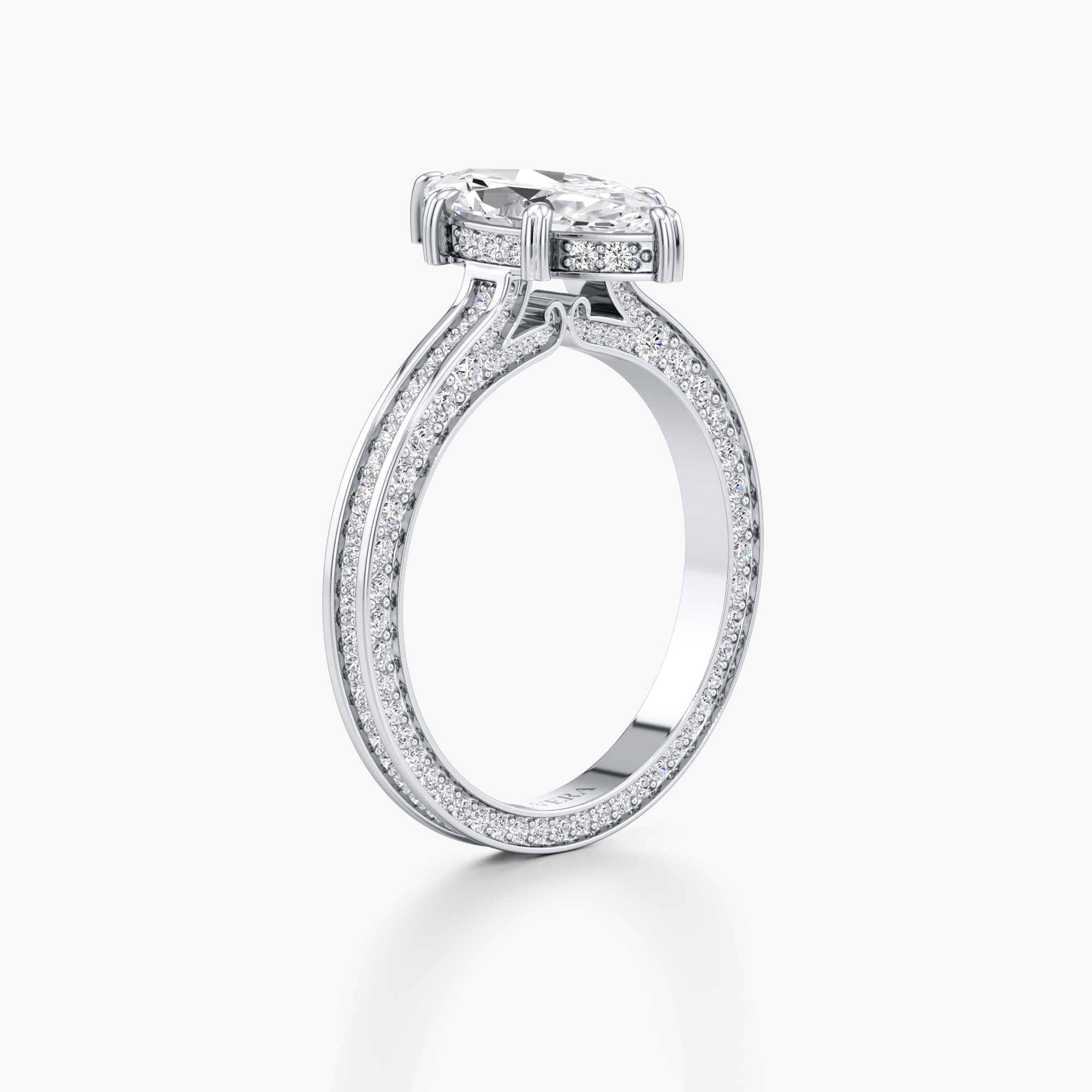 Regal Crown Engagement Ring