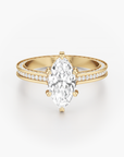 Regal Crown Engagement Ring