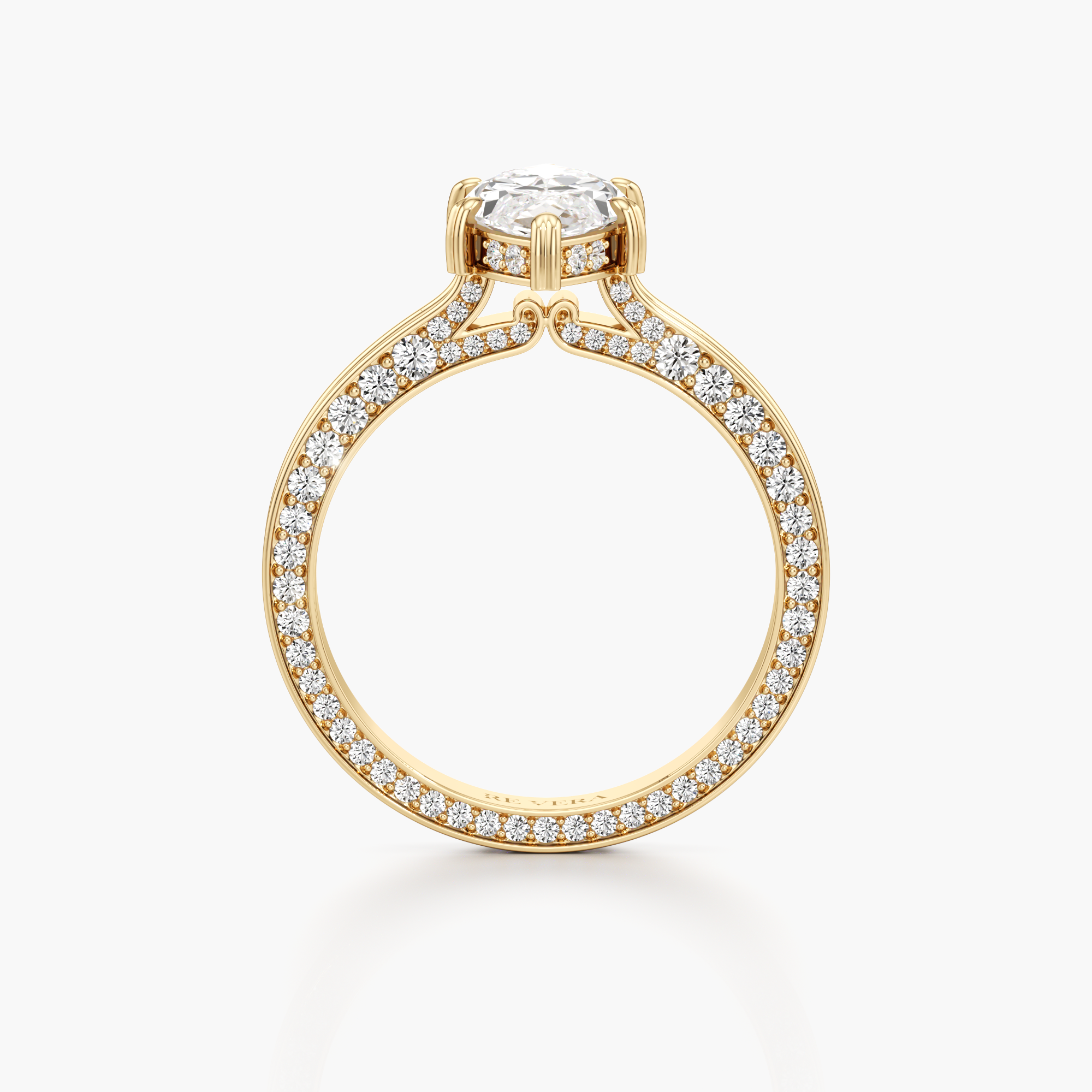 Regal Crown Engagement Ring