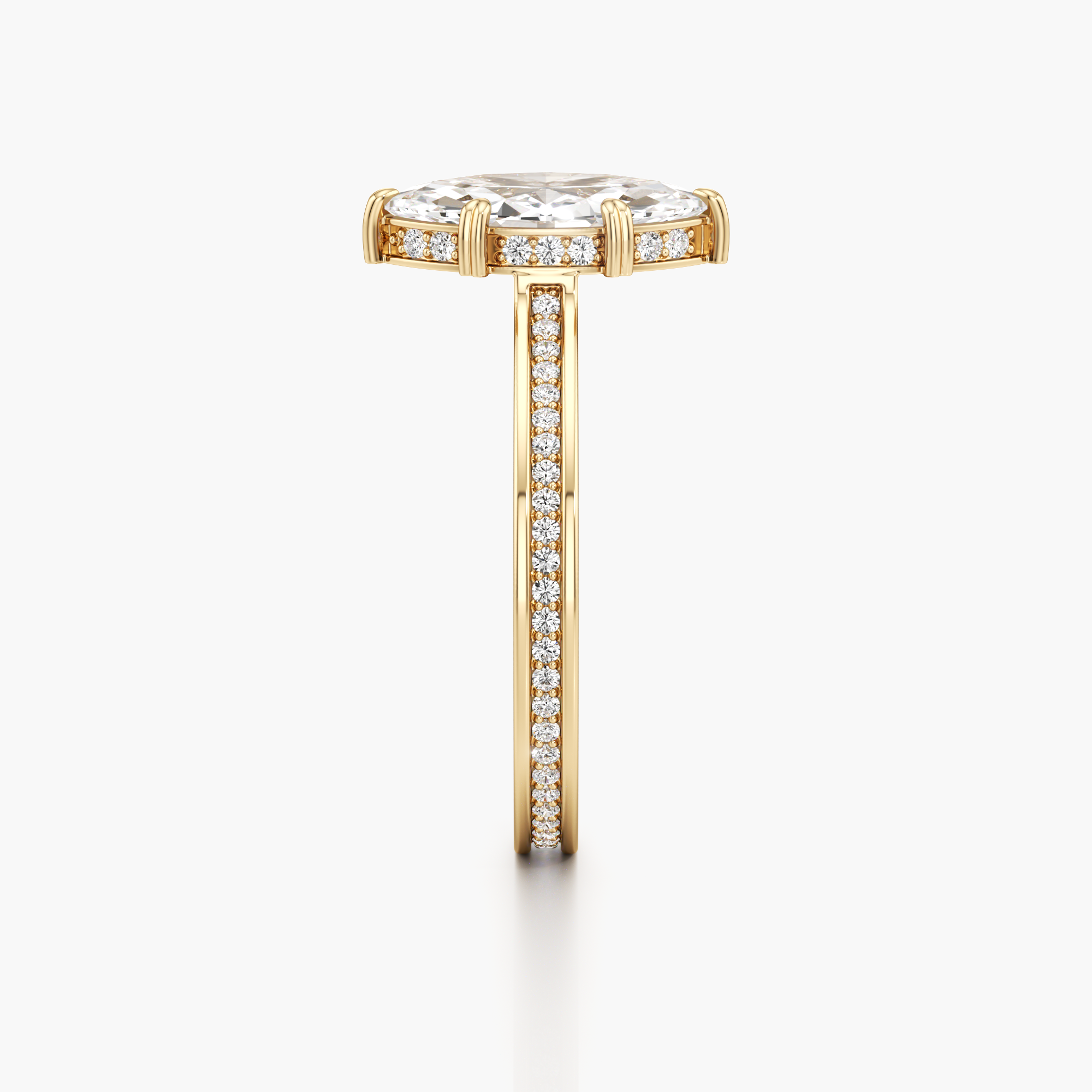 Regal Crown Engagement Ring