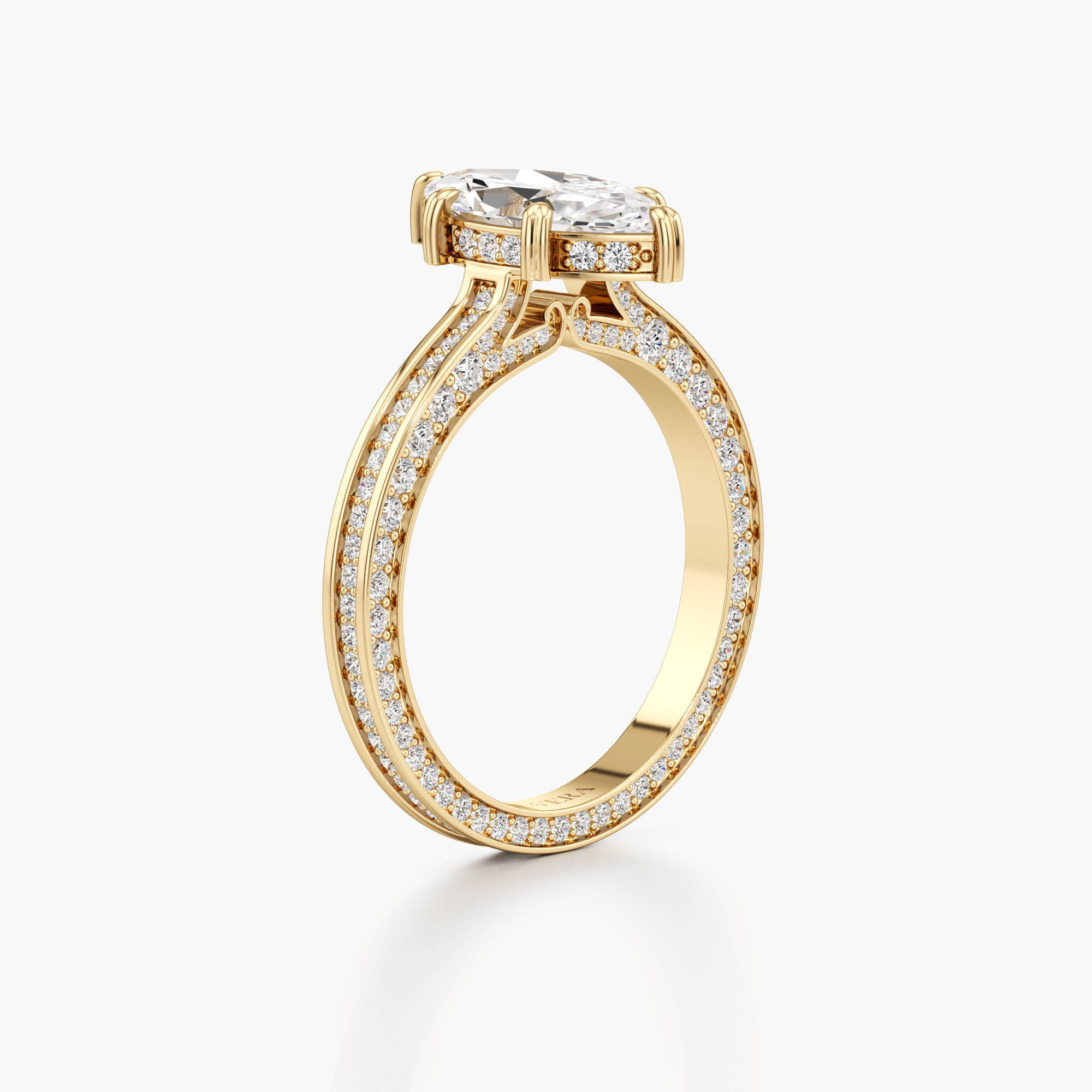 Regal Crown Engagement Ring