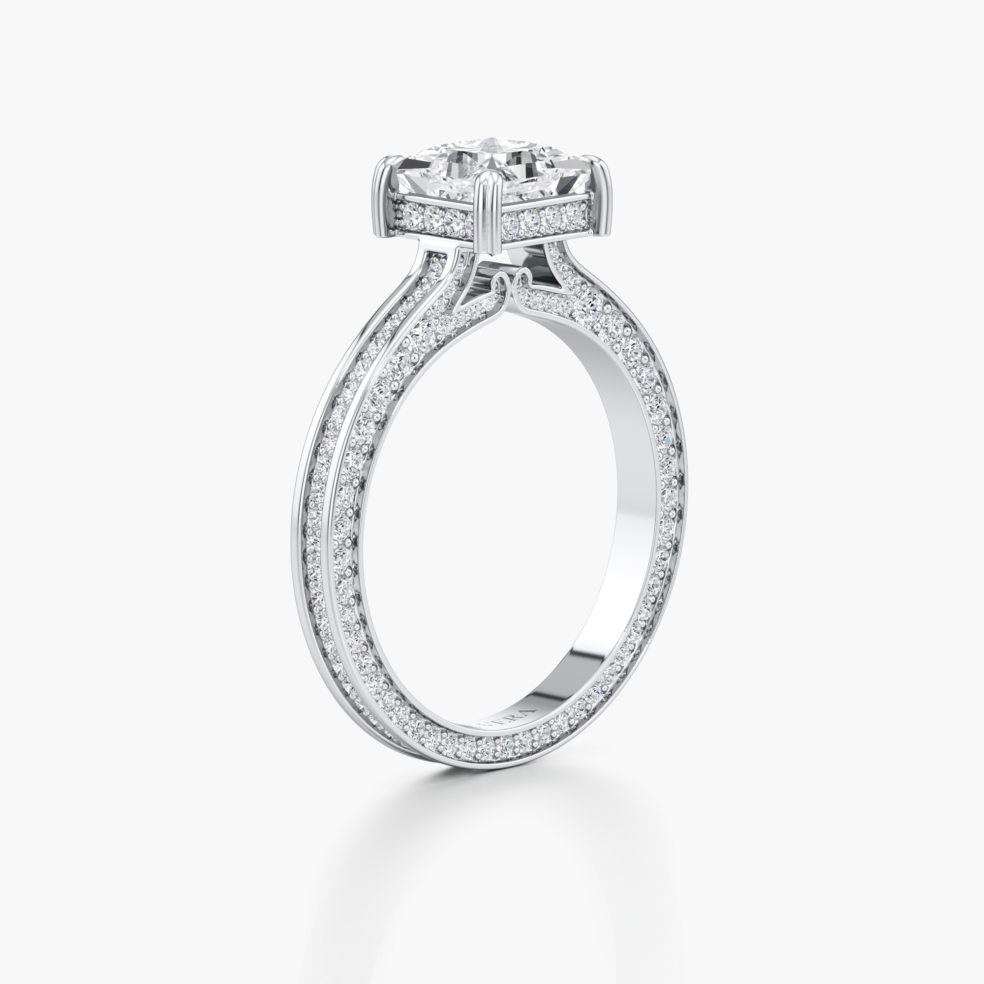 Regal Crown Engagement Ring