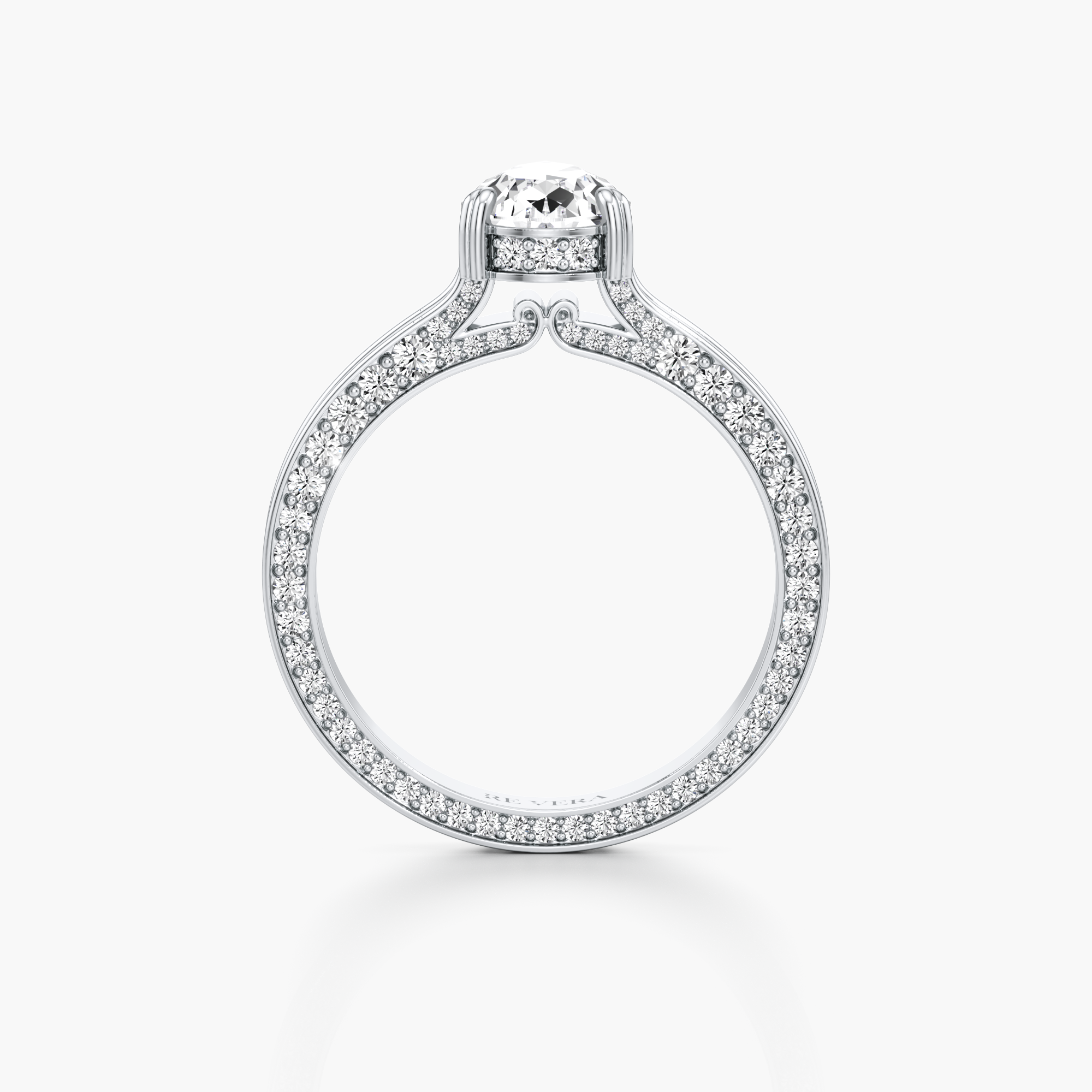 Regal Crown Engagement Ring