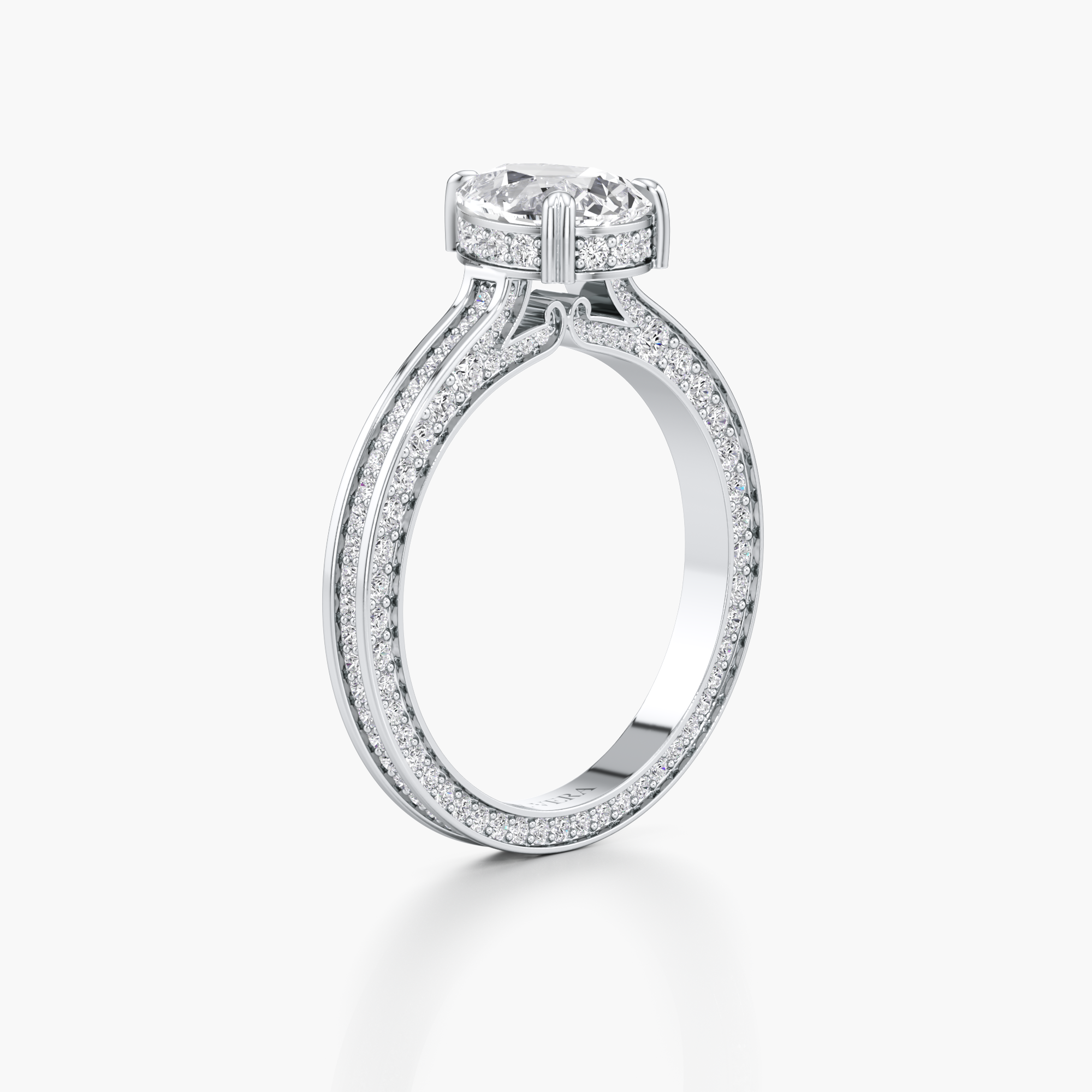 Regal Crown Engagement Ring