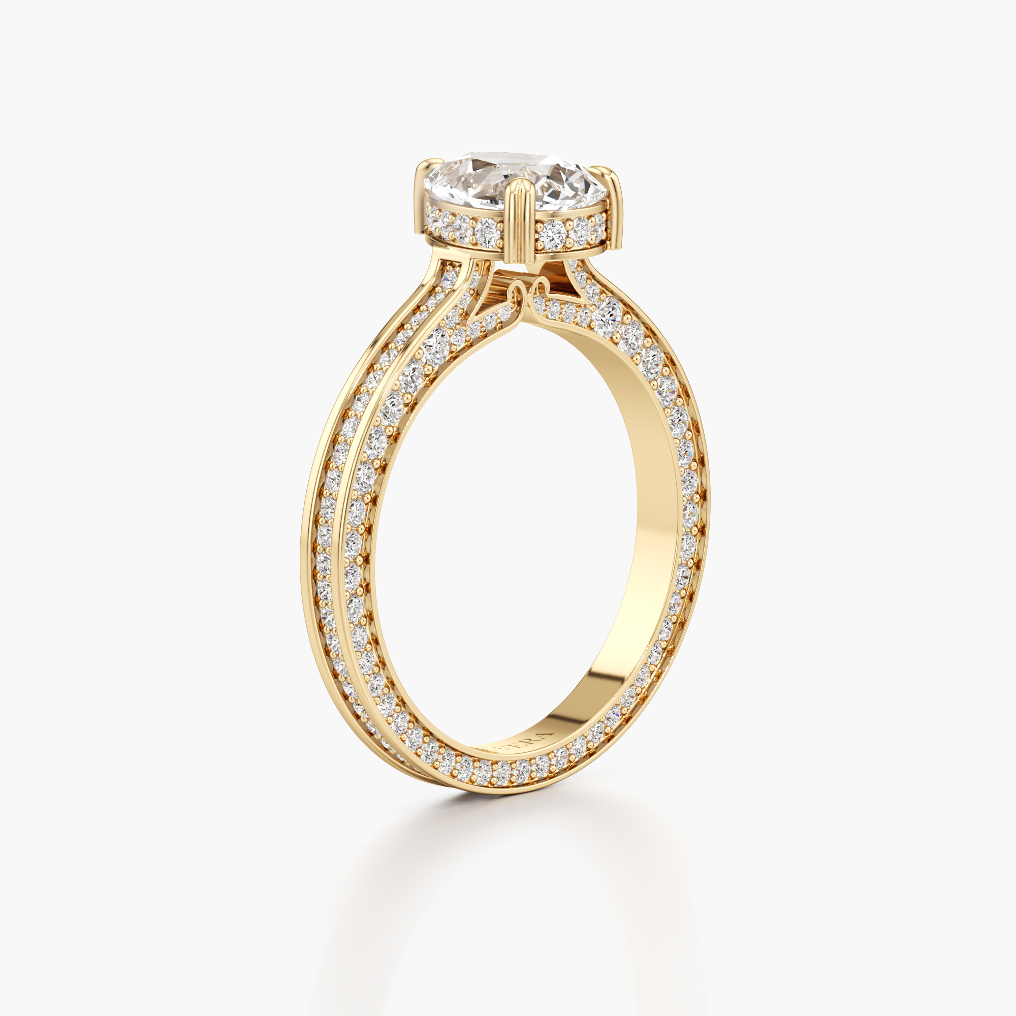 Regal Crown Engagement Ring