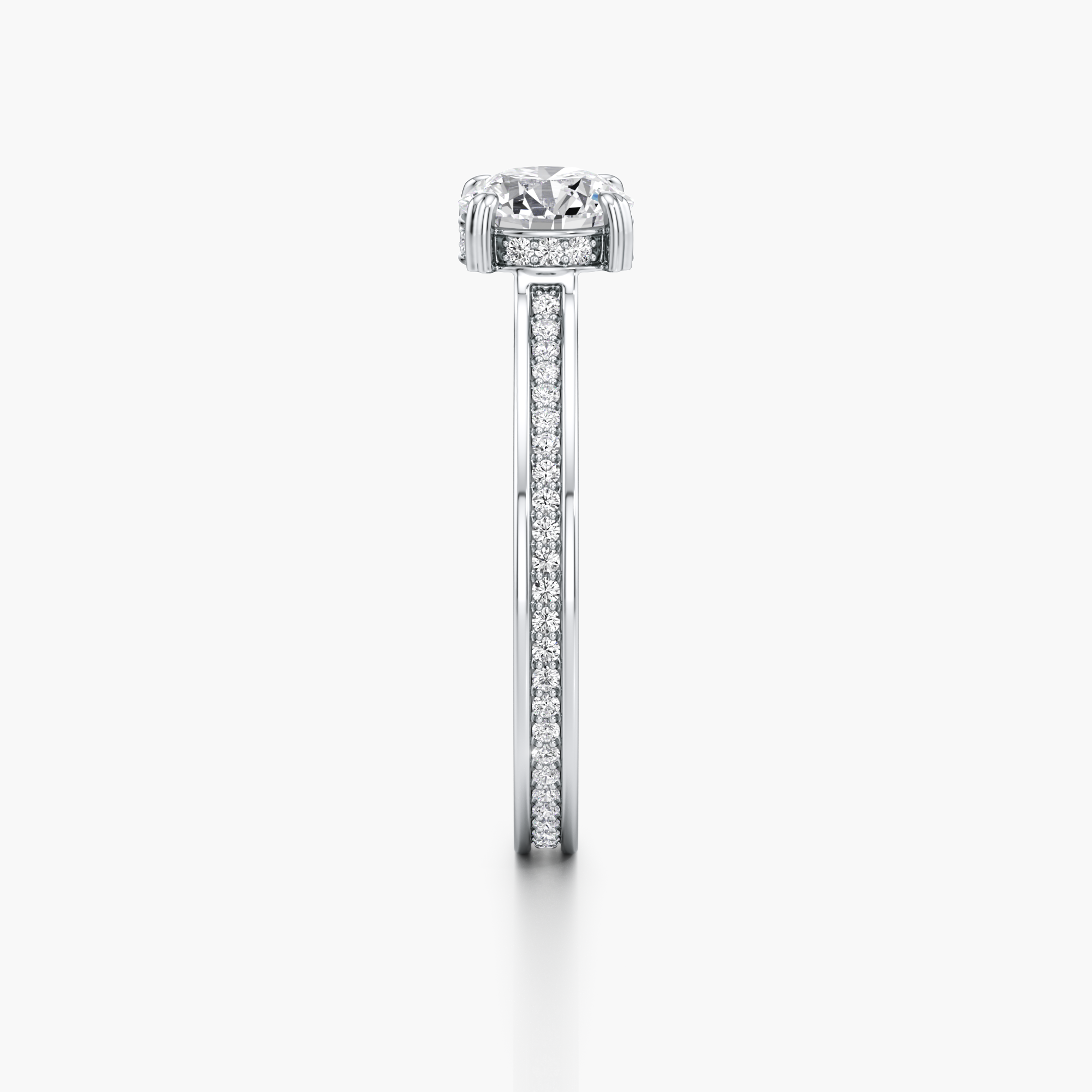 Regal Crown Engagement Ring