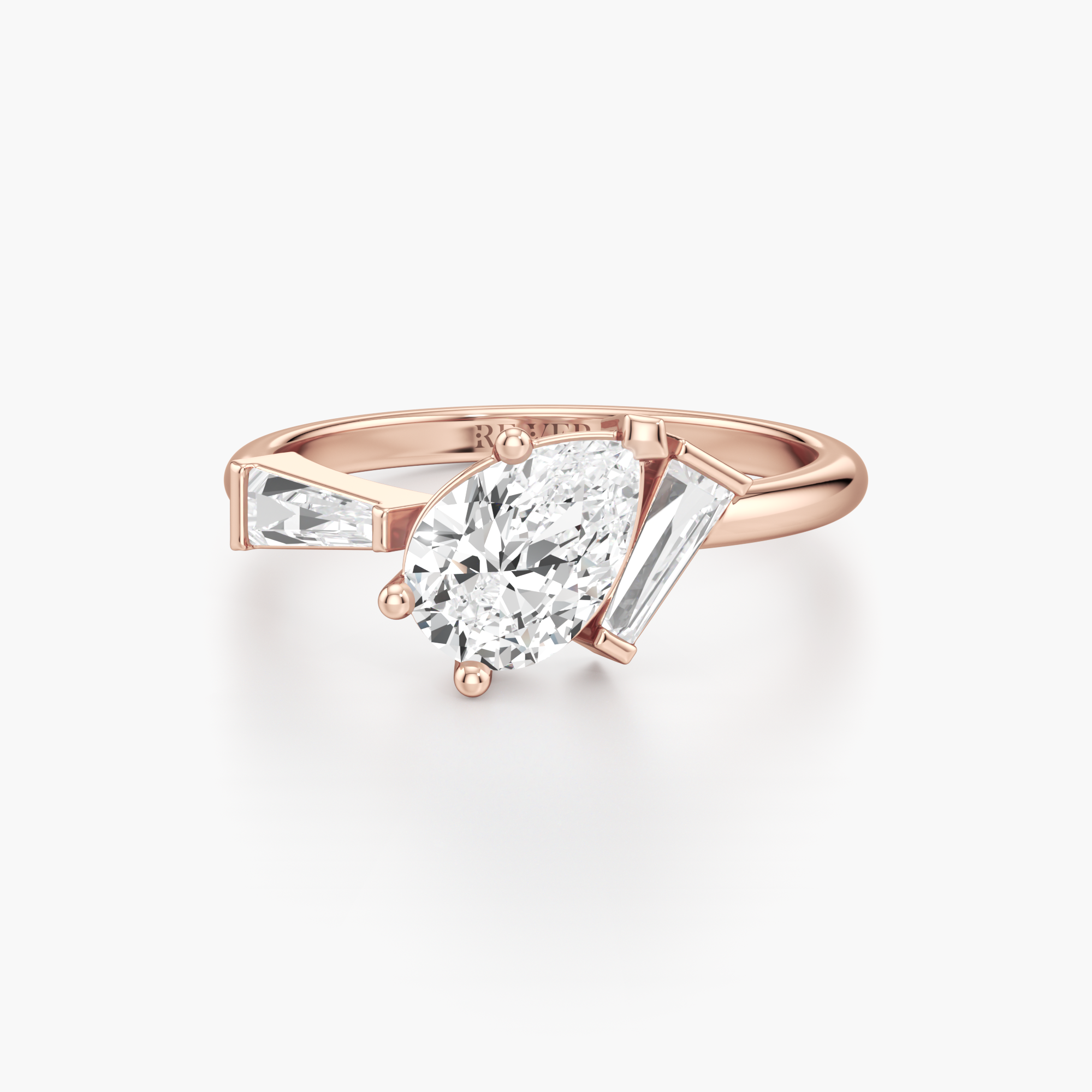 Leaning Radiance Diamond Ring