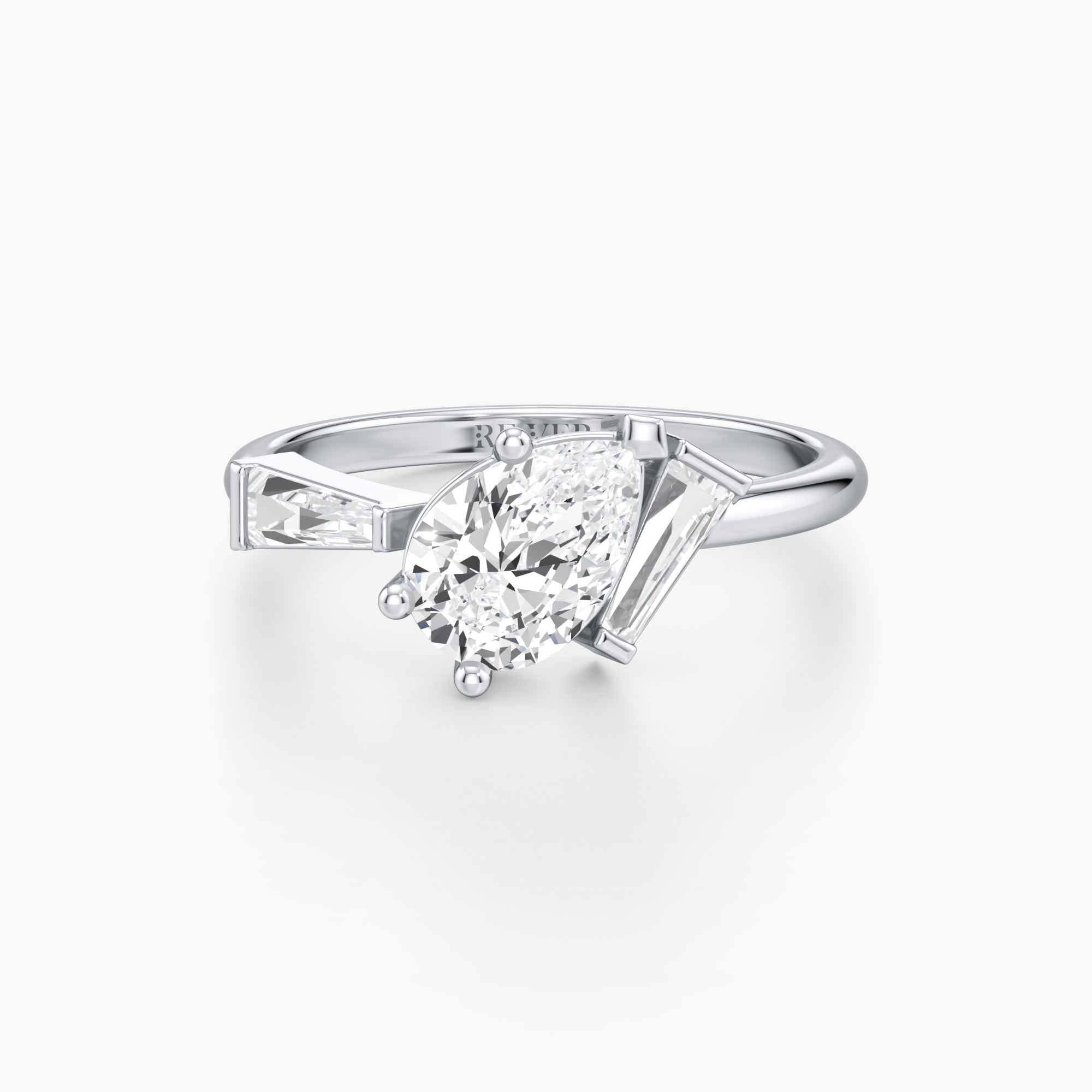 Leaning Radiance Diamond Ring