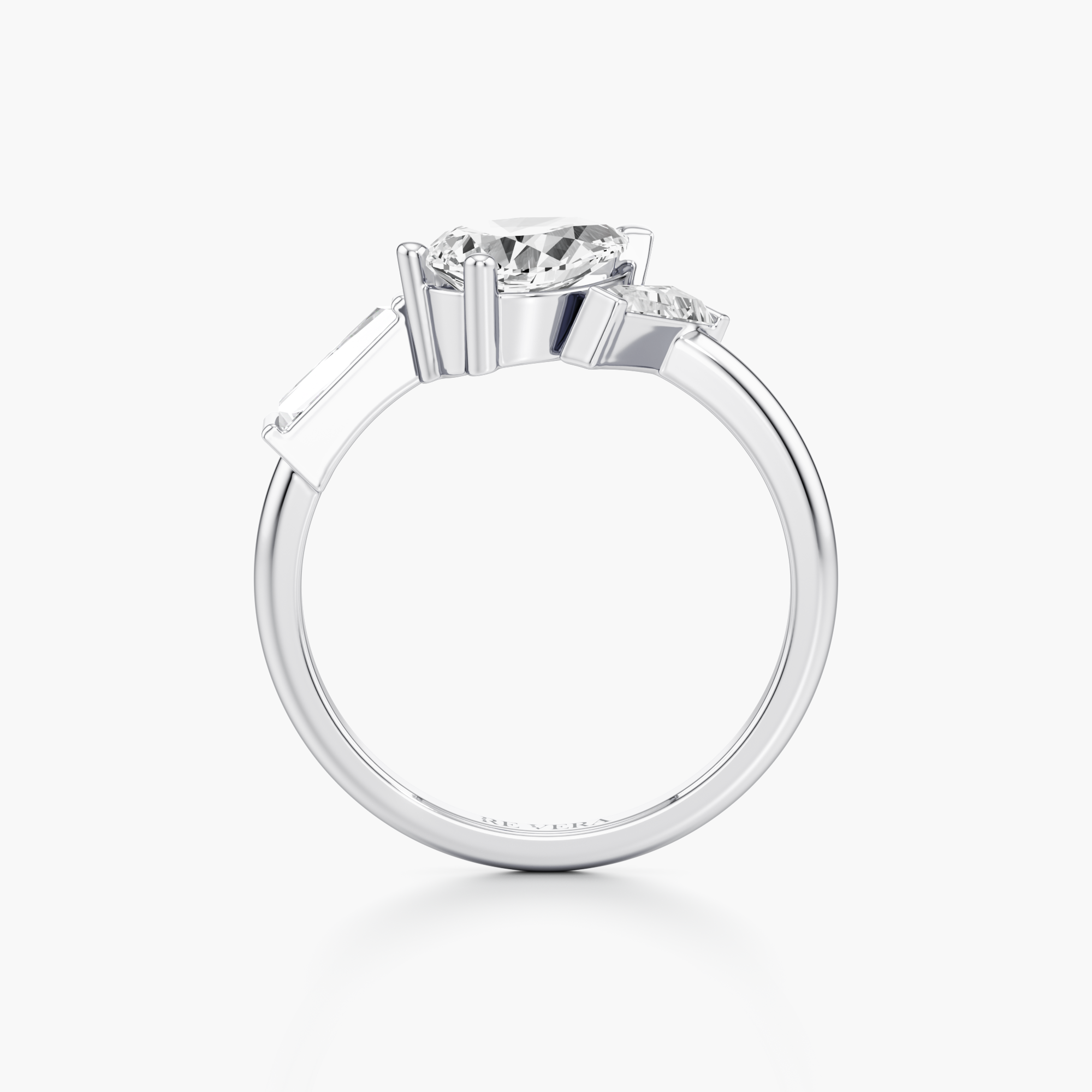 Leaning Radiance Diamond Ring