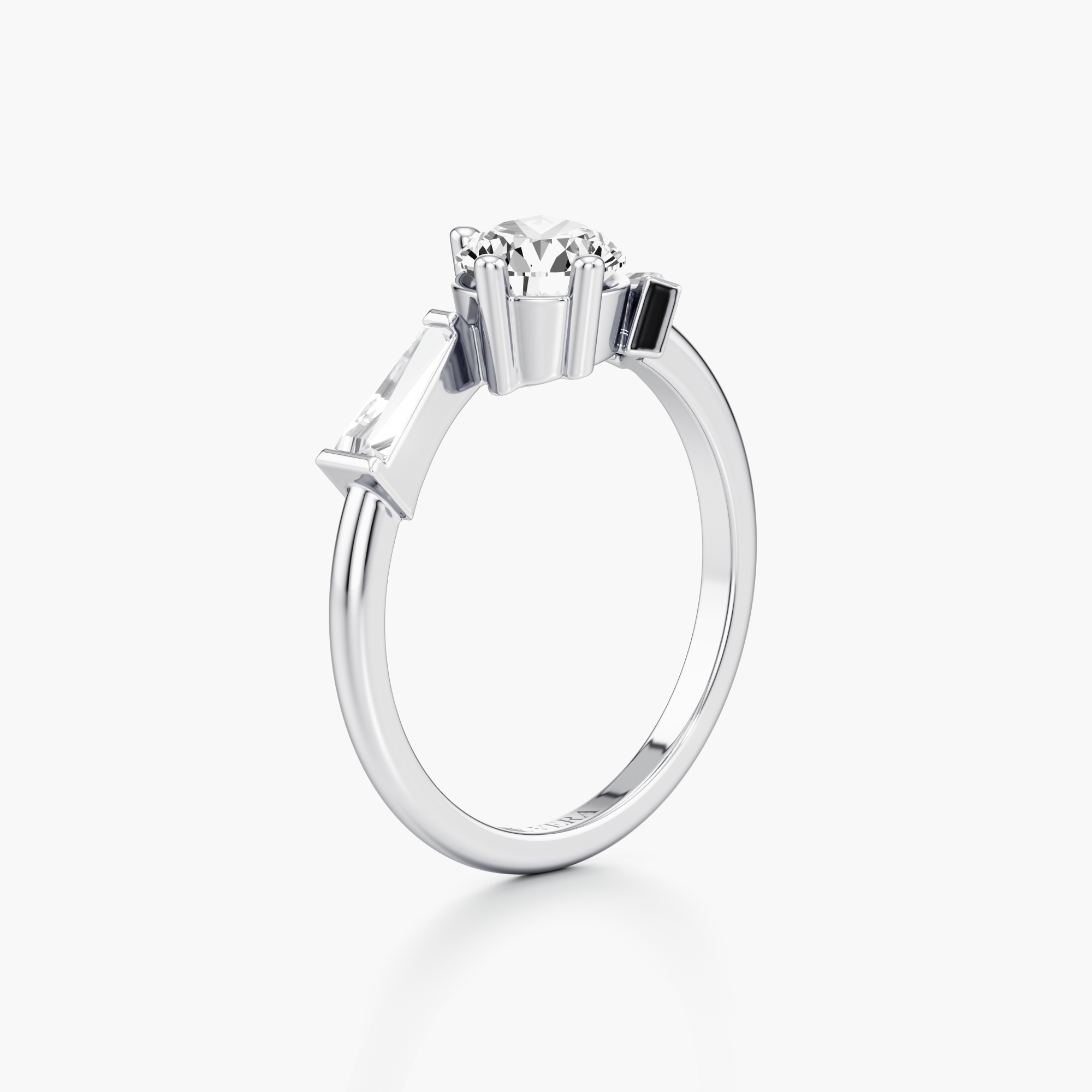 Leaning Radiance Diamond Ring