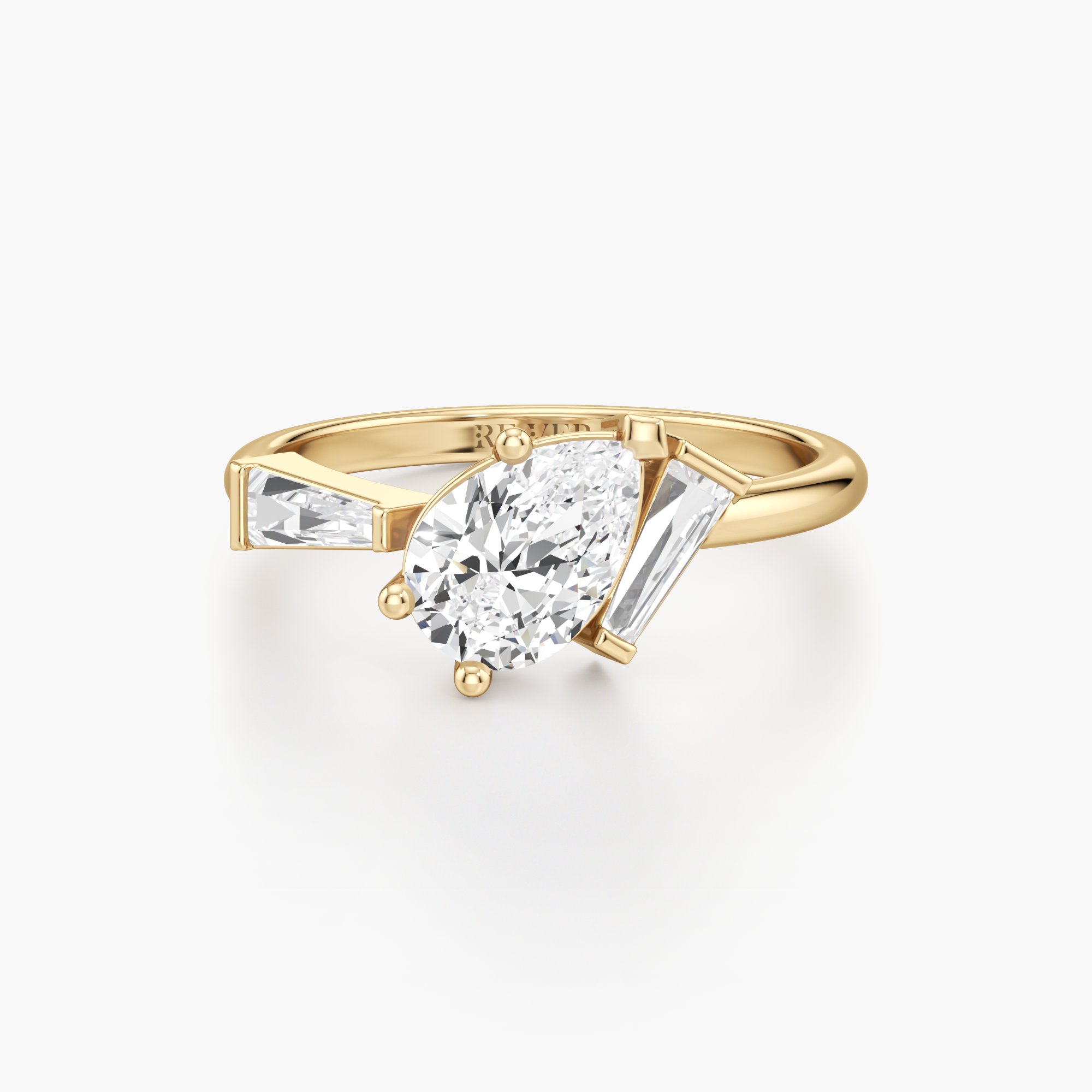 Leaning Radiance Diamond Ring