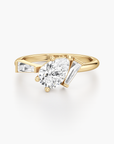 Leaning Radiance Diamond Ring