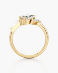 Leaning Radiance Diamond Ring