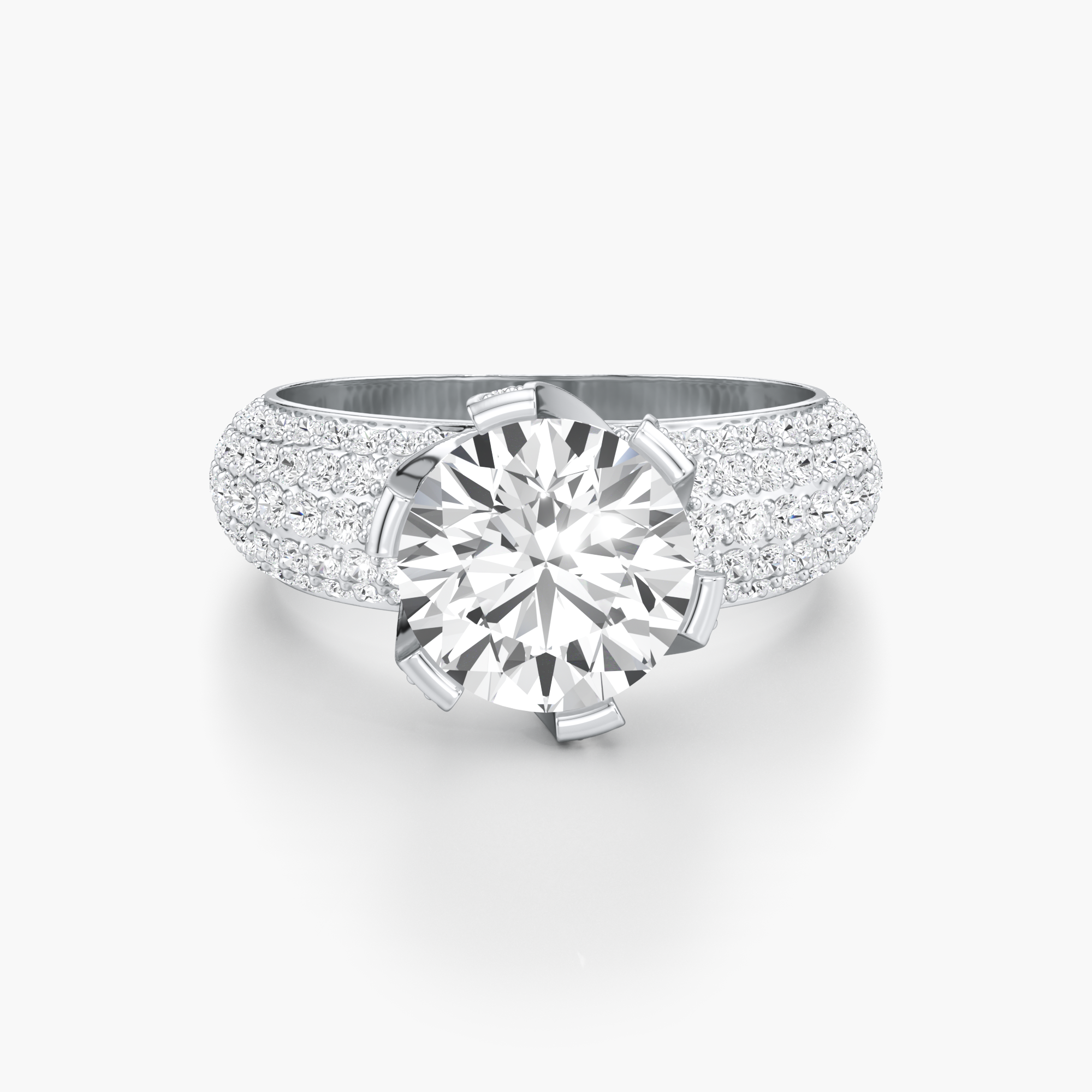 Endless Spiral Diamond Ring