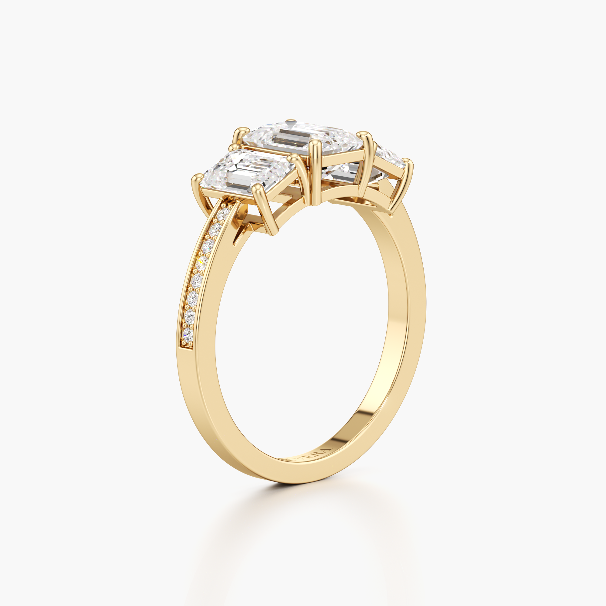 Majestic Triad Diamond Ring