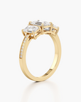 Majestic Triad Diamond Ring